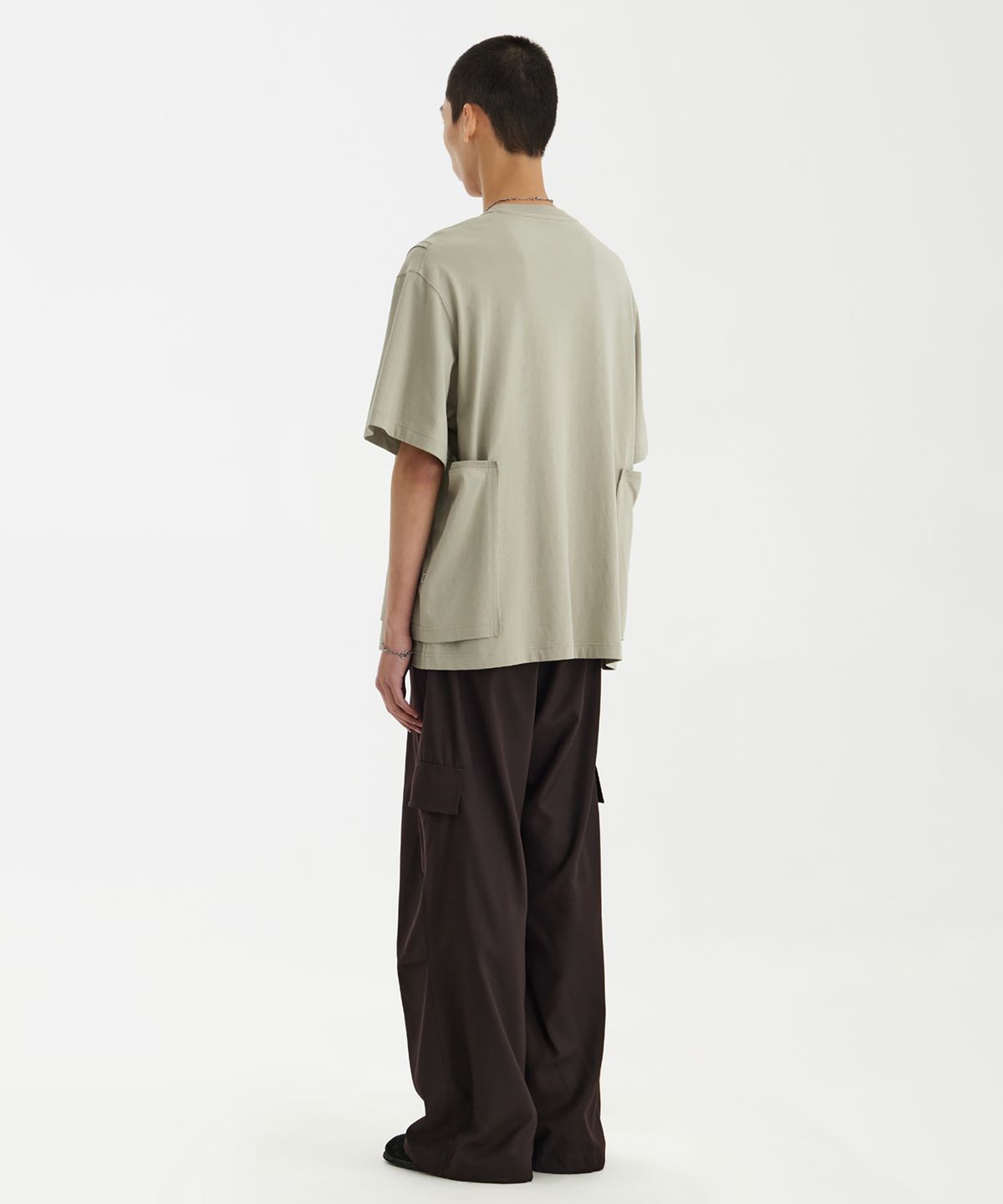 유스(YOUTH) Layered H/S T-Shirt - Beige