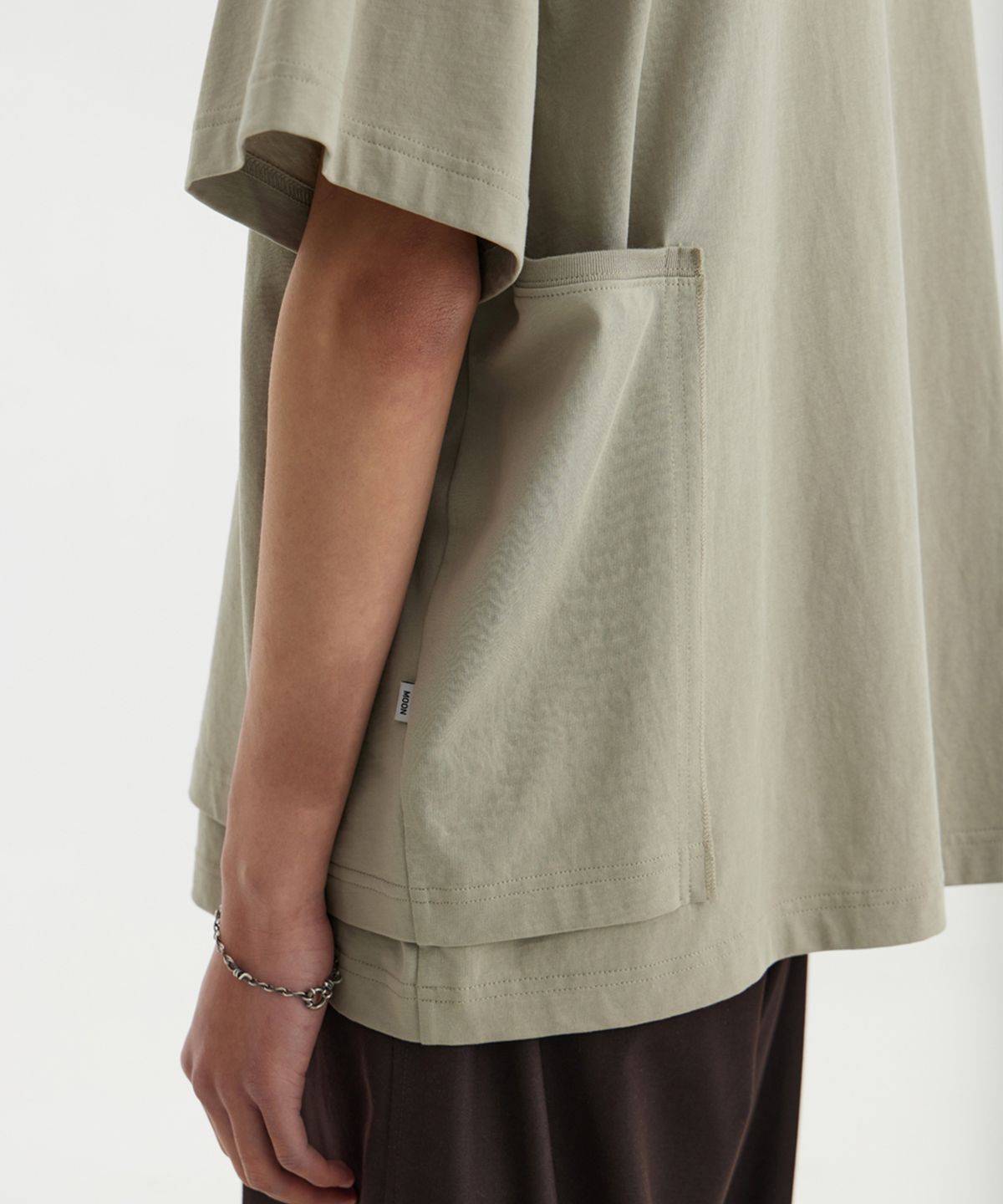 유스(YOUTH) Layered H/S T-Shirt - Beige