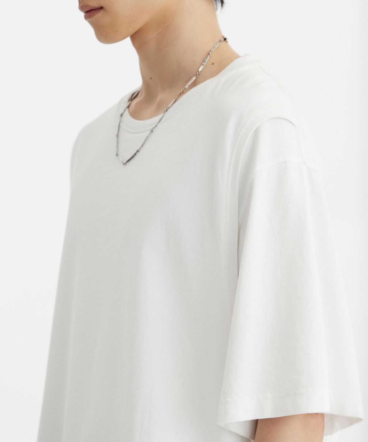 유스(YOUTH) Layered H/S T-Shirt - White