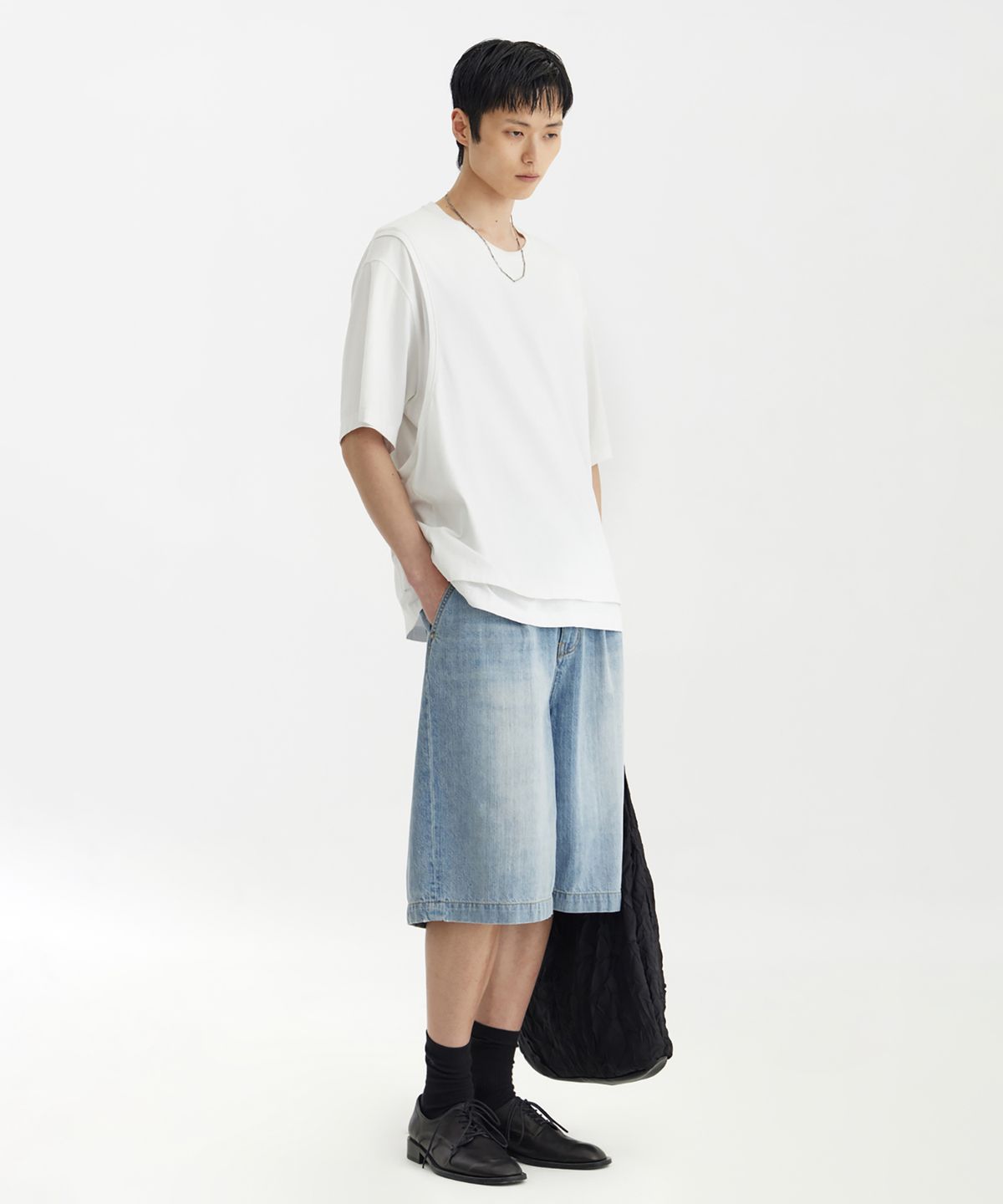 유스(YOUTH) Layered H/S T-Shirt - White