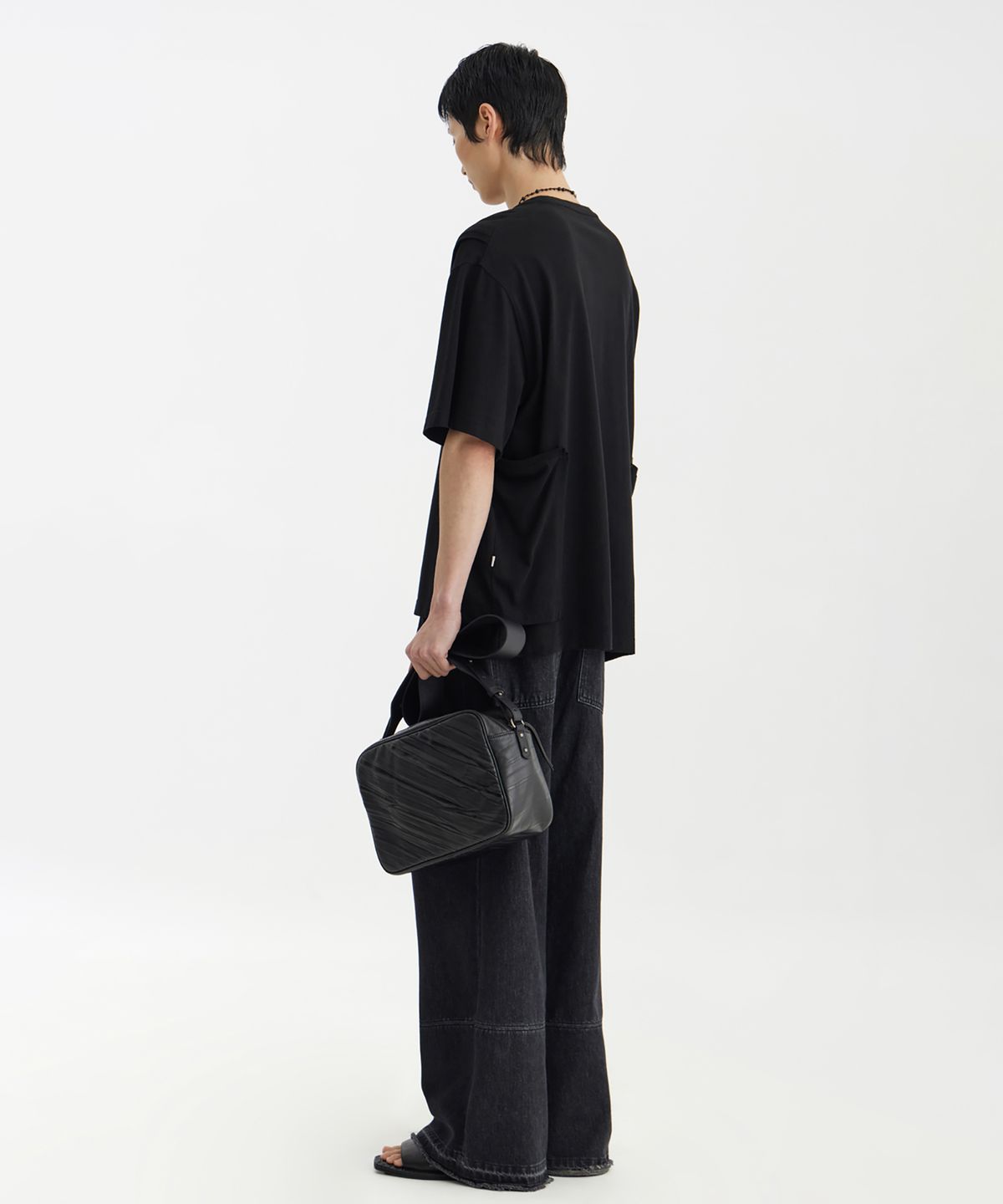 유스(YOUTH) Layered H/S T-Shirt - Black