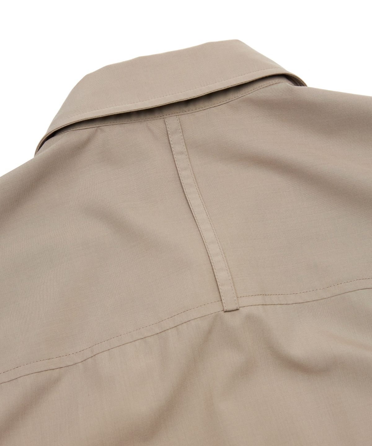 유스(YOUTH) Side-Slit Half Shirt - Beige