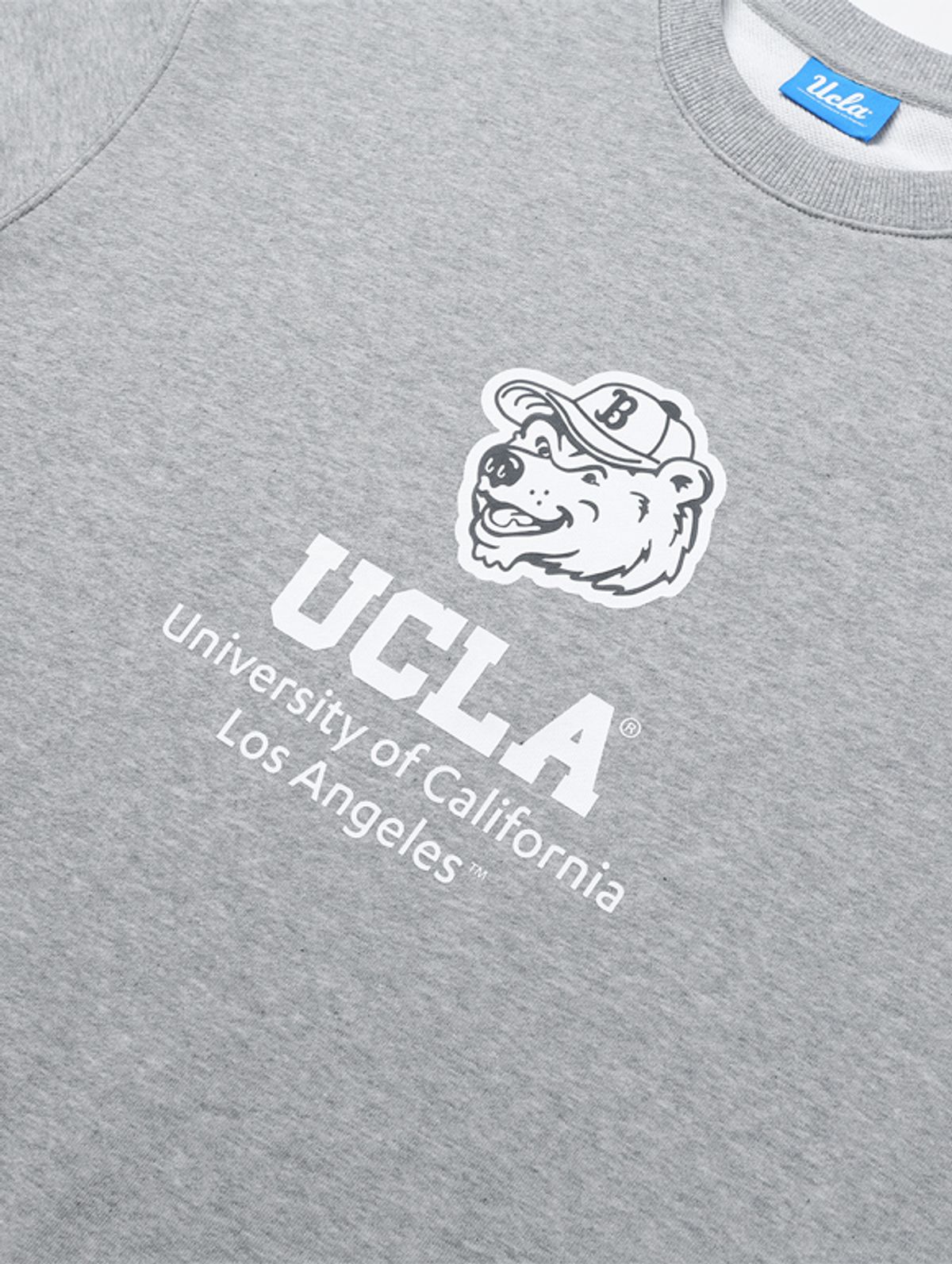유씨엘에이(UCLA) 남여공용 베어 로고 변형 쮸리 스웨트셔츠[M-GREY](UA3LT81_51)
