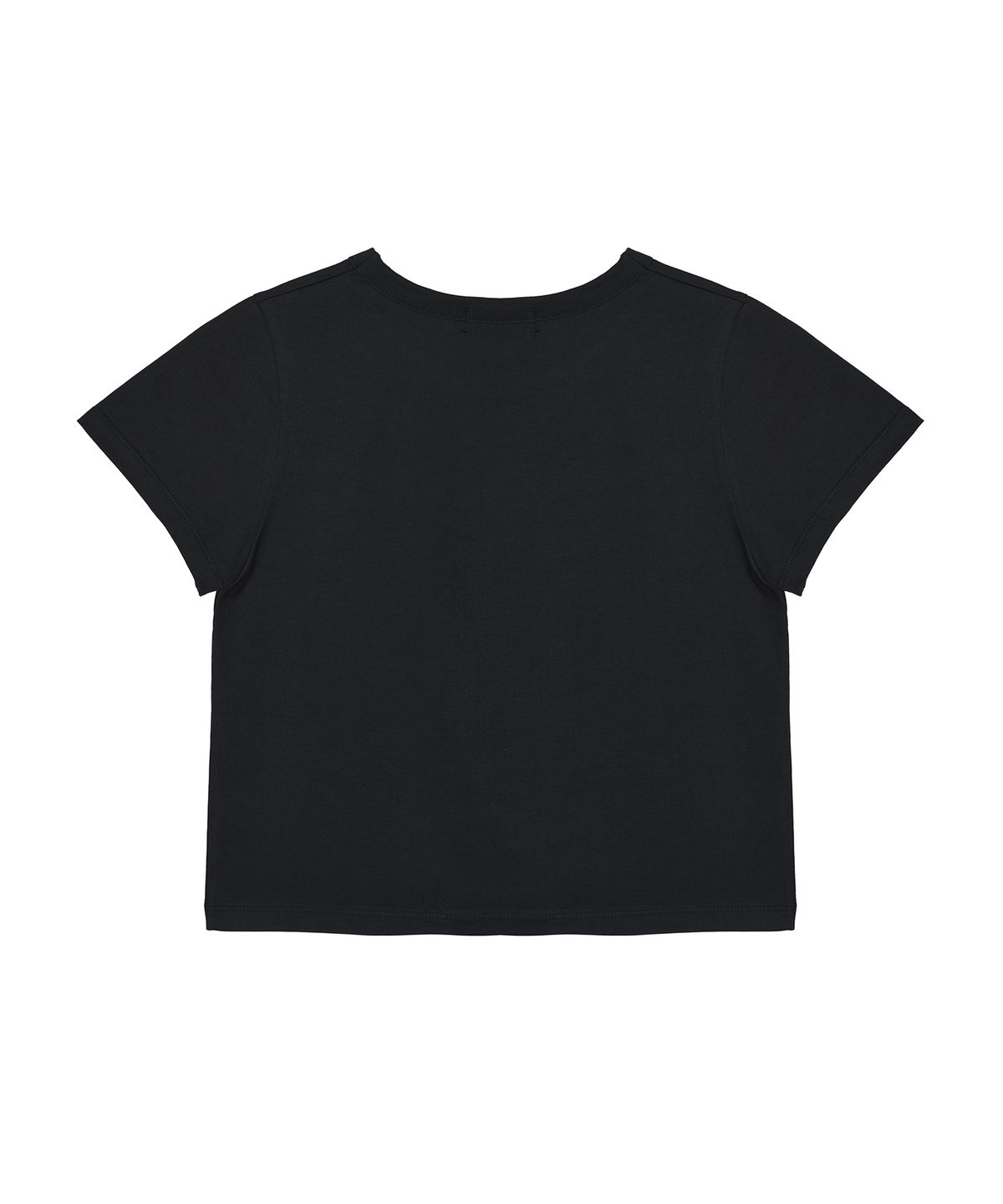 닉앤니콜(NICK&NICOLE) NICOLE CLASSIC MINIMAL CROP TOP_BLACK