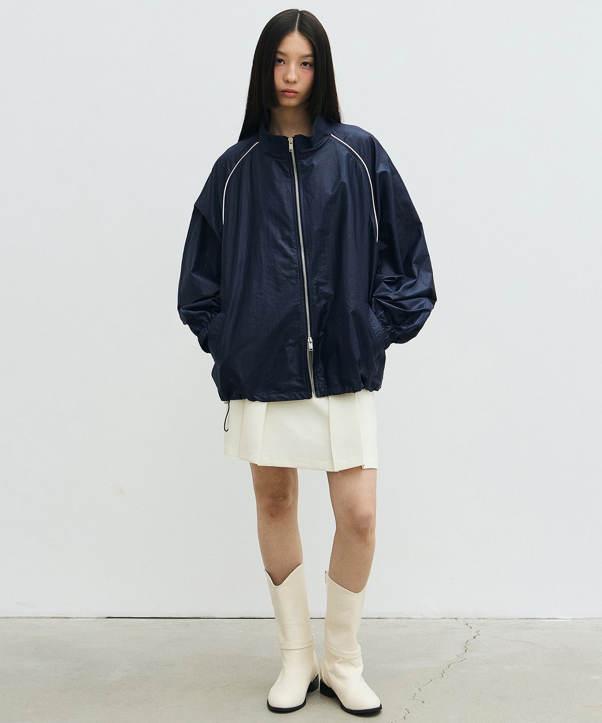 닉앤니콜(NICK&NICOLE) NICK NICOLE OVERSIZED GROOVY JUMPER_NAVY