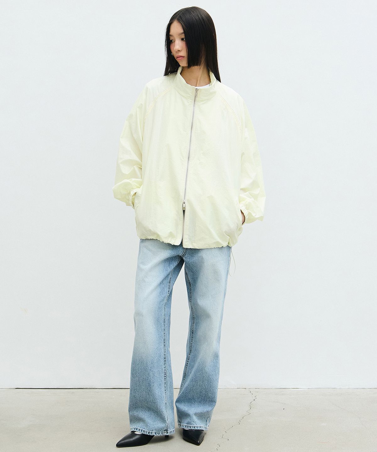 닉앤니콜(NICK&NICOLE) NICK NICOLE OVERSIZED GROOVY JUMPER_LIME
