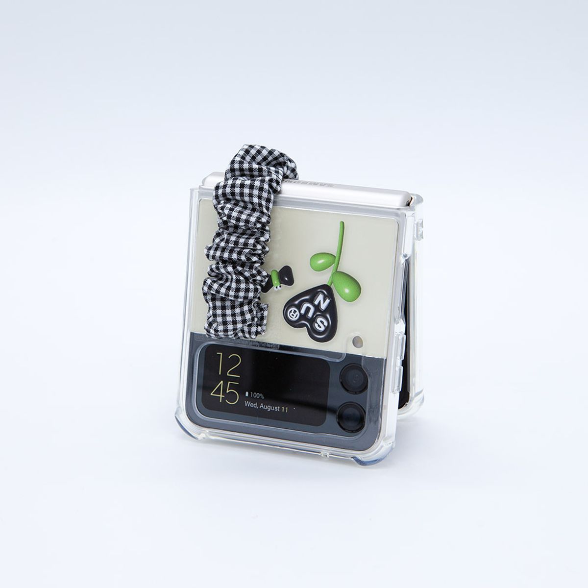 세컨드유니크네임(SECOND UNIQUE NAME) SUN CASE CHECK GOBULL BAND BLACK (Z FLIP)