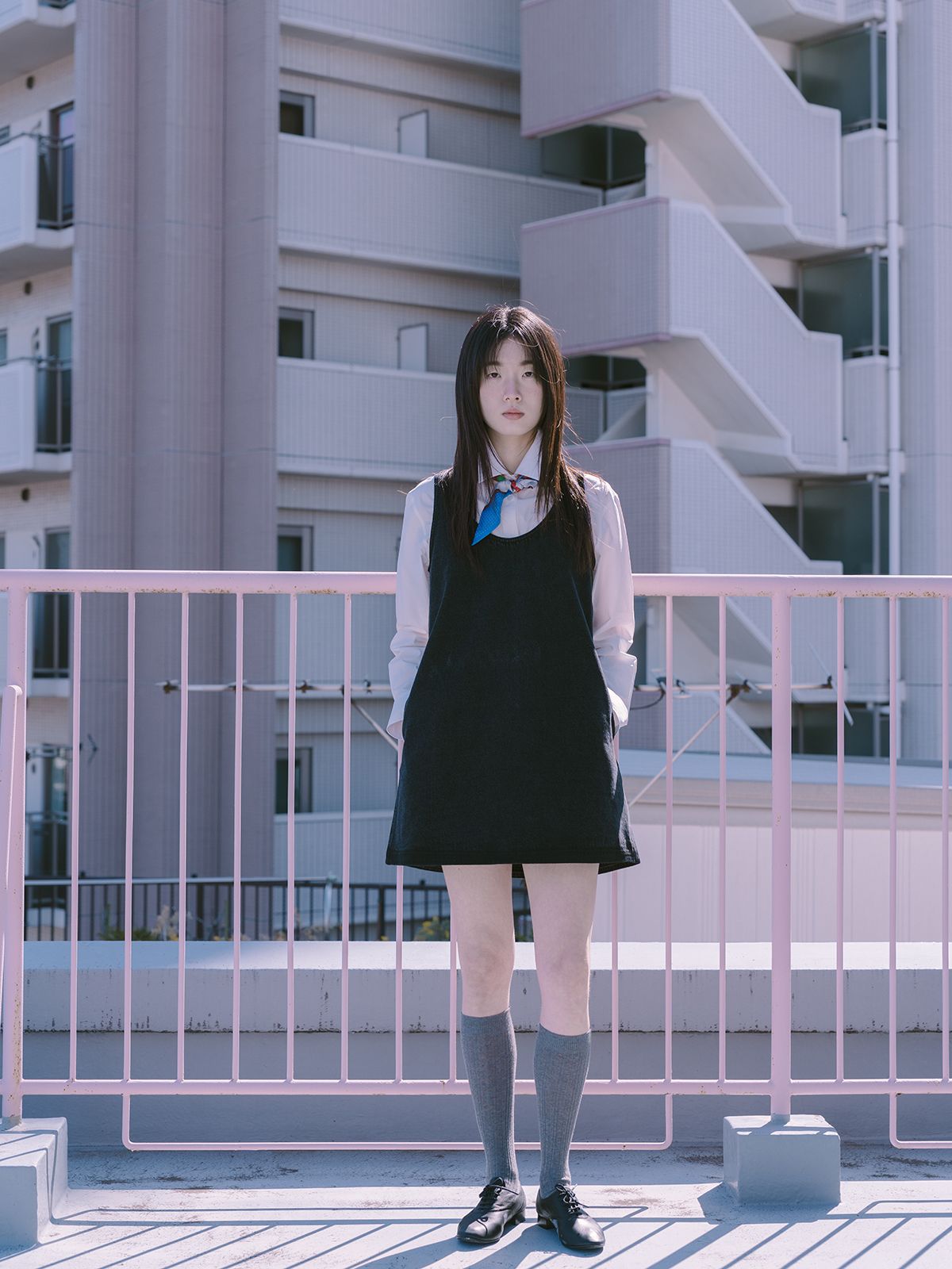 리플레인(REPLAIN) DENIM MINI ONE-PIECE