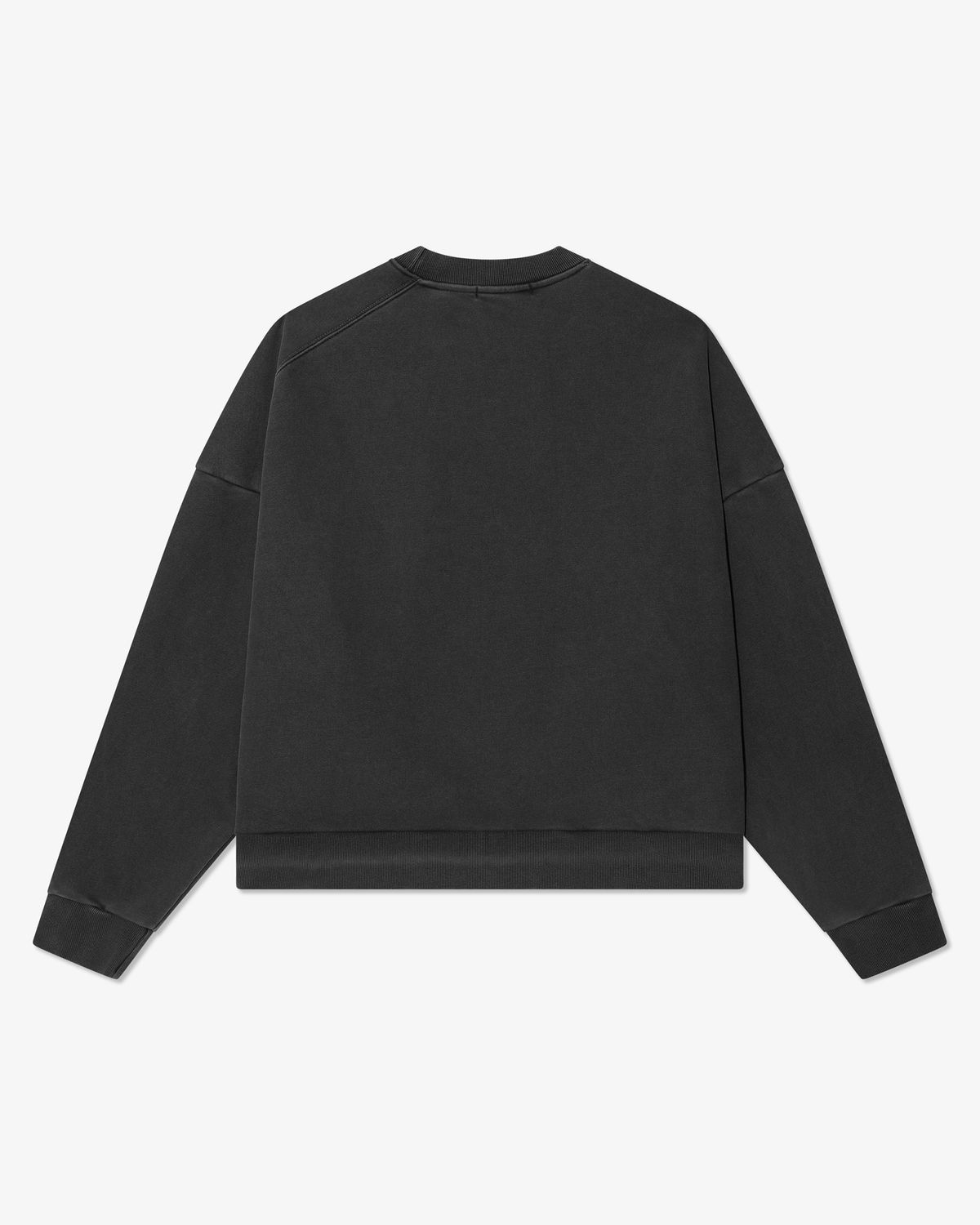 포즈넘버에잇(POSE NUMBER EIGHT) UNBALANCED SWEATSHIRT (CHARCOAL)