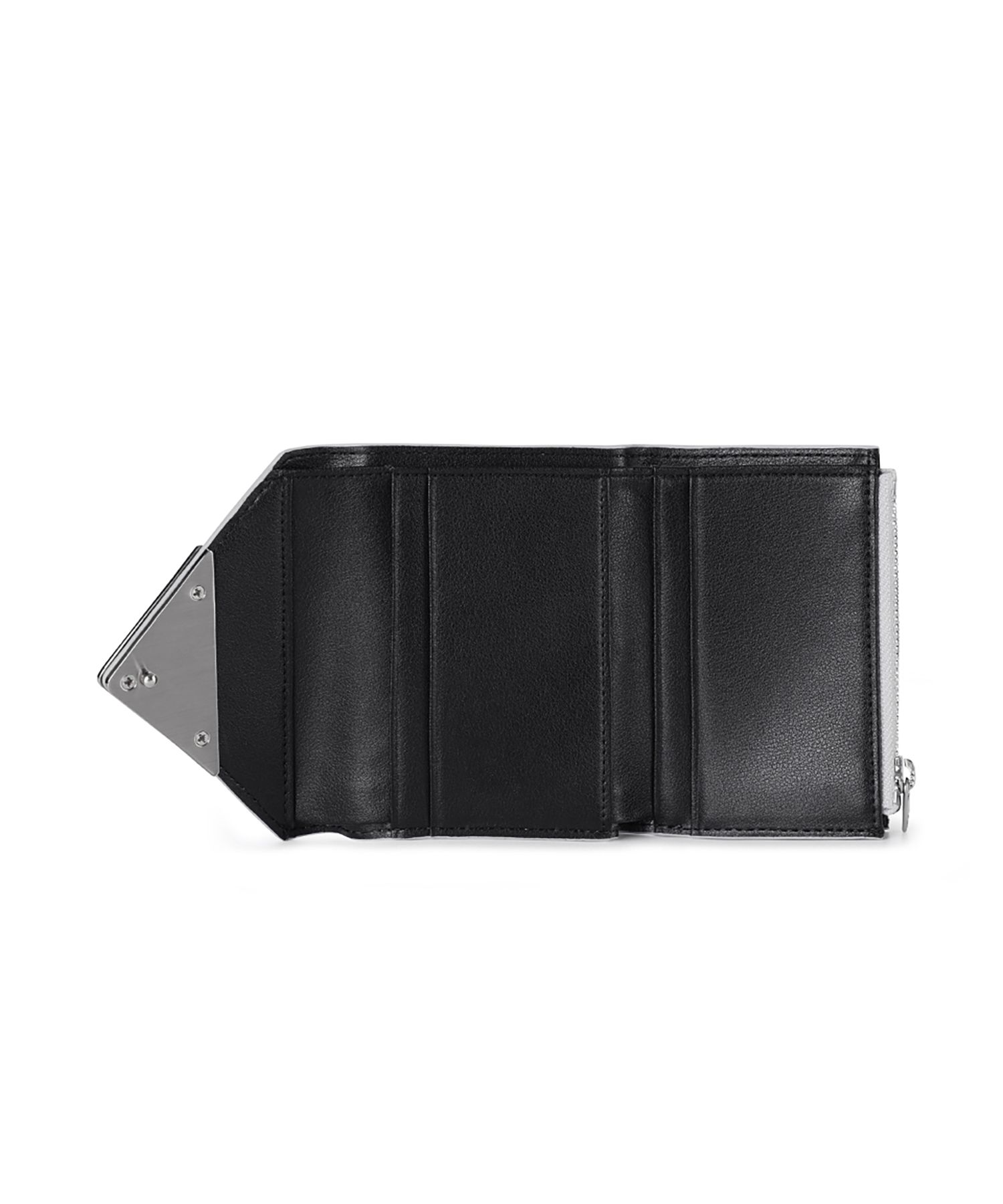 MUSINSA | fennec LACQUER TRIANGLE WALLET - MATT SILVER
