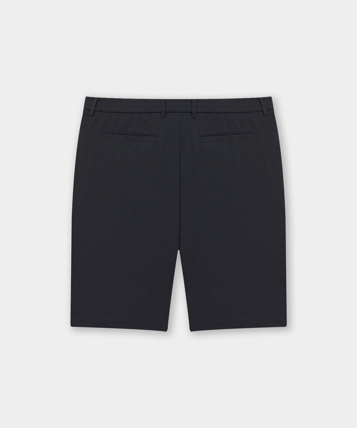 비르반테(BIRBANTE) 시어서커 원턱 하프 팬츠 - 블랙