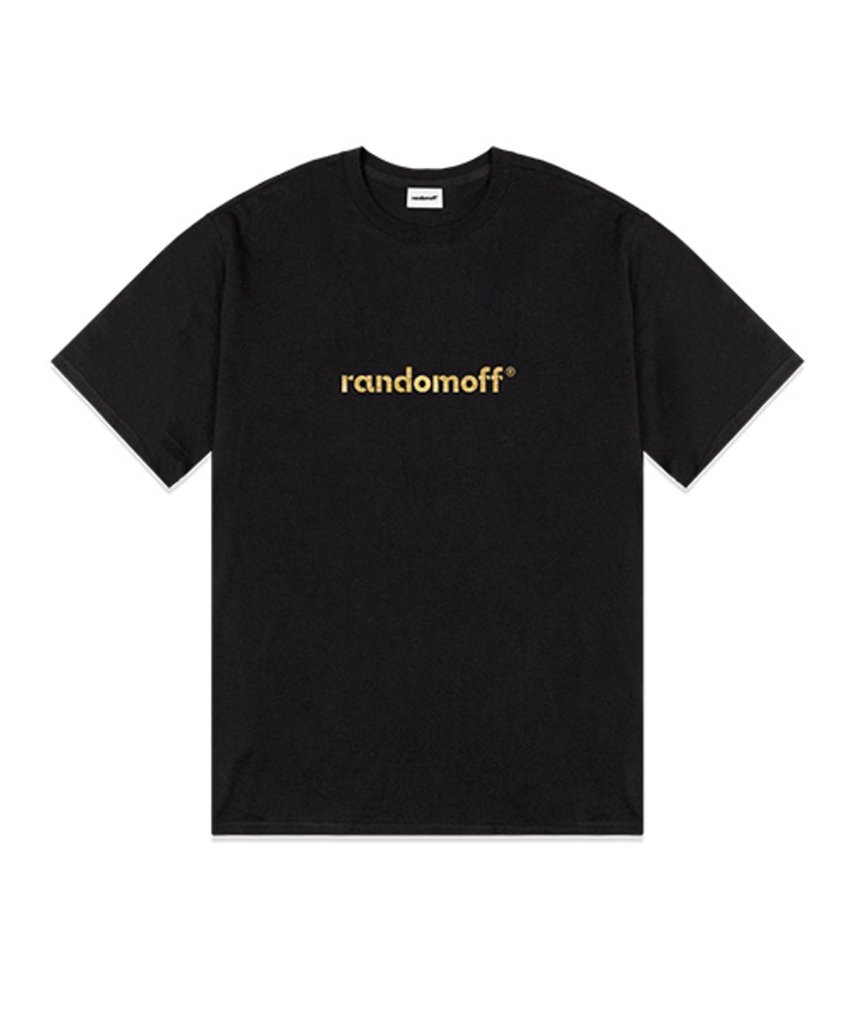 랜덤오프(RANDOMOFF) [Silver/Gold] BAISC LOGO METALLIC 반팔티 [4컬러]