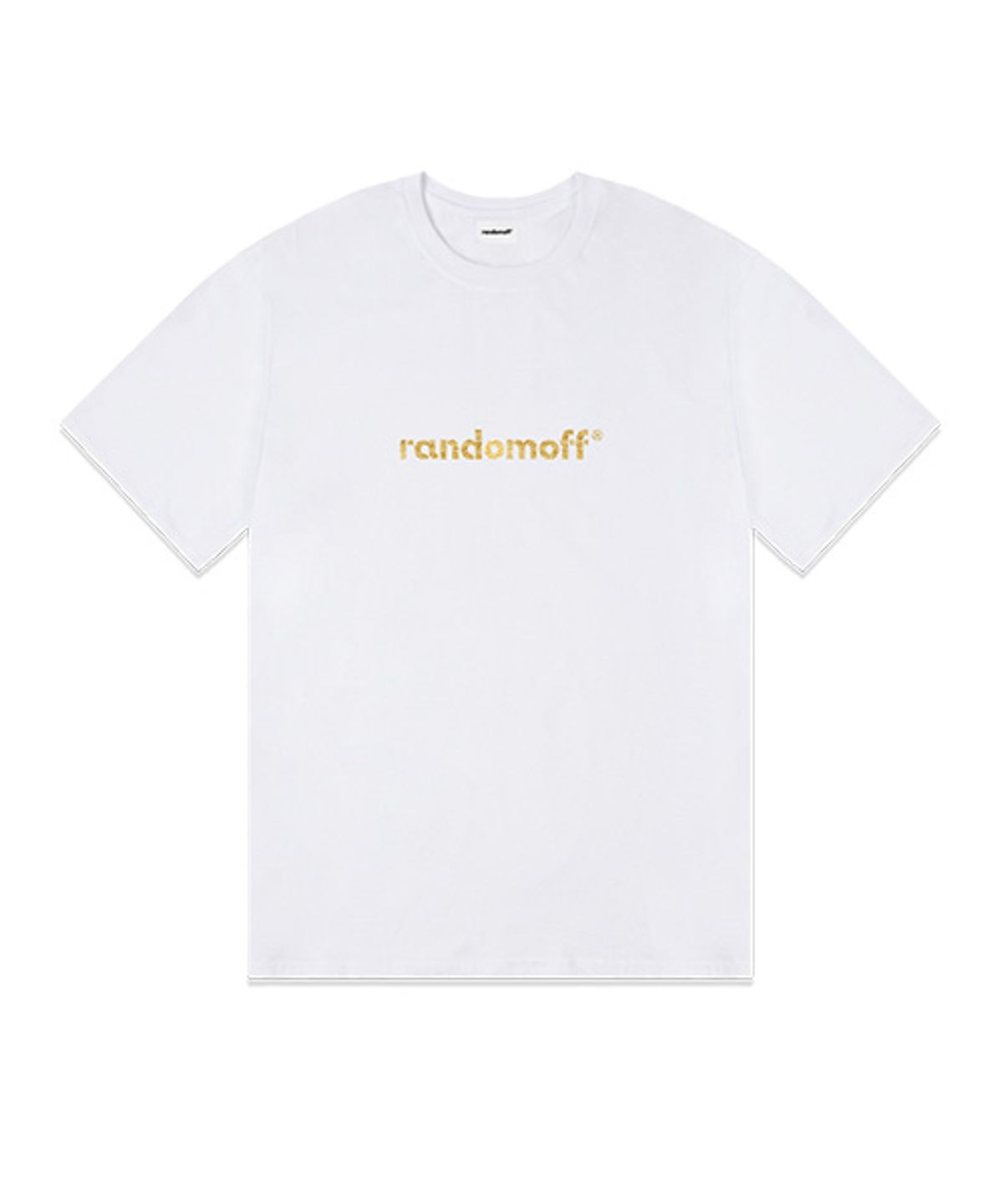 랜덤오프(RANDOMOFF) [Silver/Gold] BAISC LOGO METALLIC 반팔티 [4컬러]