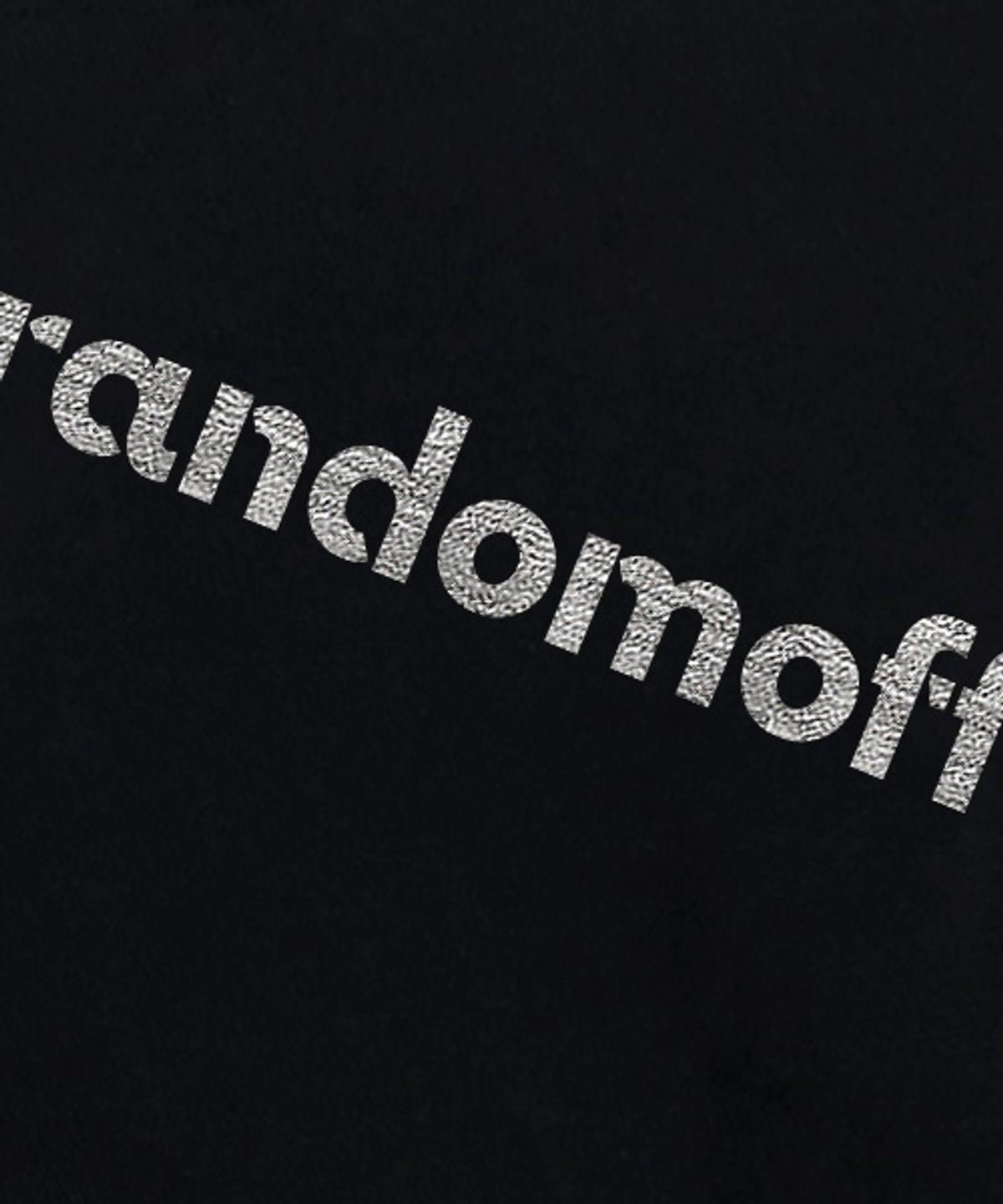 랜덤오프(RANDOMOFF) [Silver/Gold] BAISC LOGO METALLIC 반팔티 [4컬러]