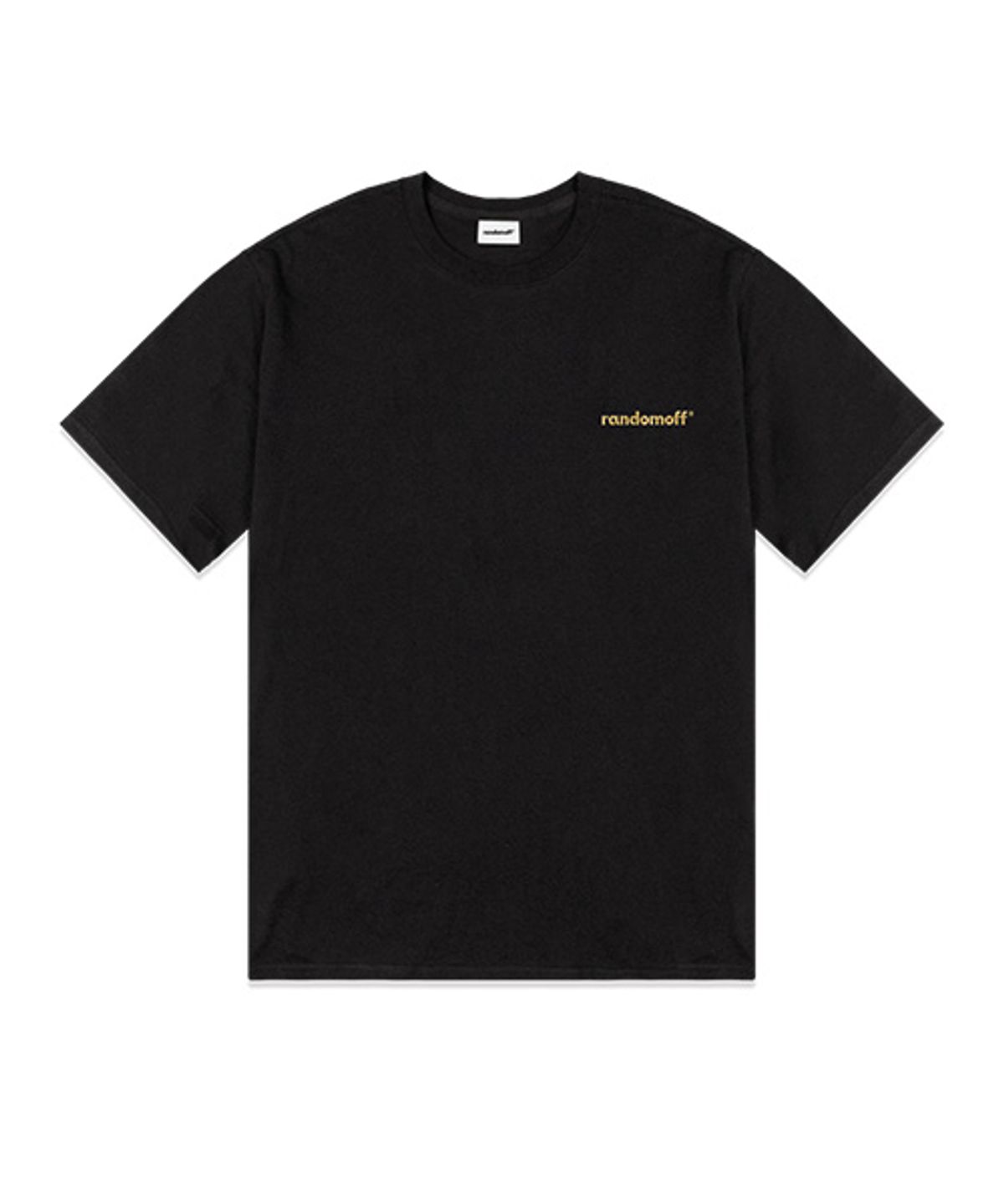 랜덤오프(RANDOMOFF) [Silver/Gold] BAISC LOGO MINI METALLIC 반팔티 [4컬러]