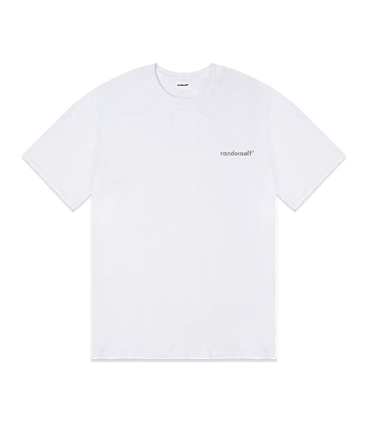 랜덤오프(RANDOMOFF) [Silver/Gold] BAISC LOGO MINI METALLIC 반팔티 [4컬러]