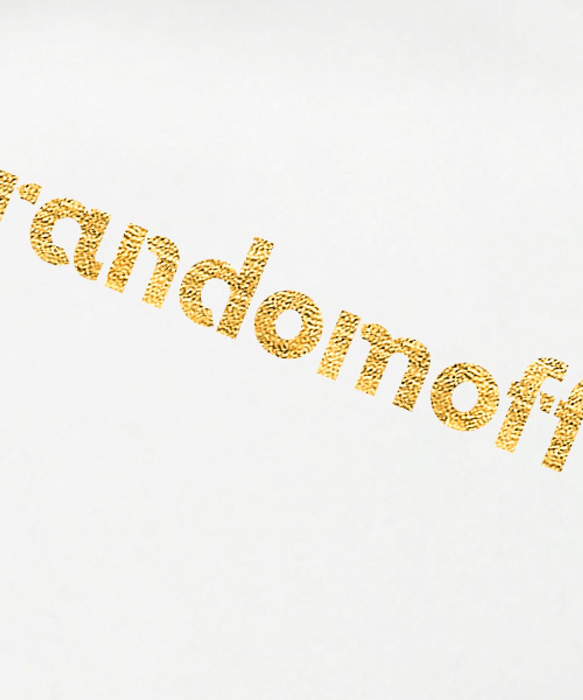 랜덤오프(RANDOMOFF) [Silver/Gold] BAISC LOGO MINI METALLIC 반팔티 [4컬러]