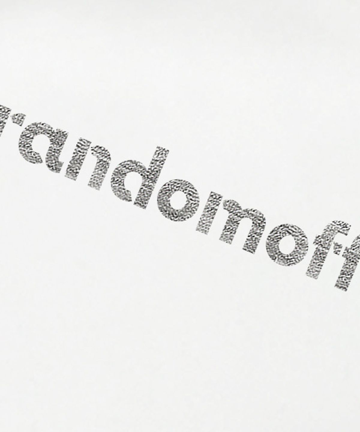 랜덤오프(RANDOMOFF) [Silver/Gold] BAISC LOGO MINI METALLIC 반팔티 [4컬러]