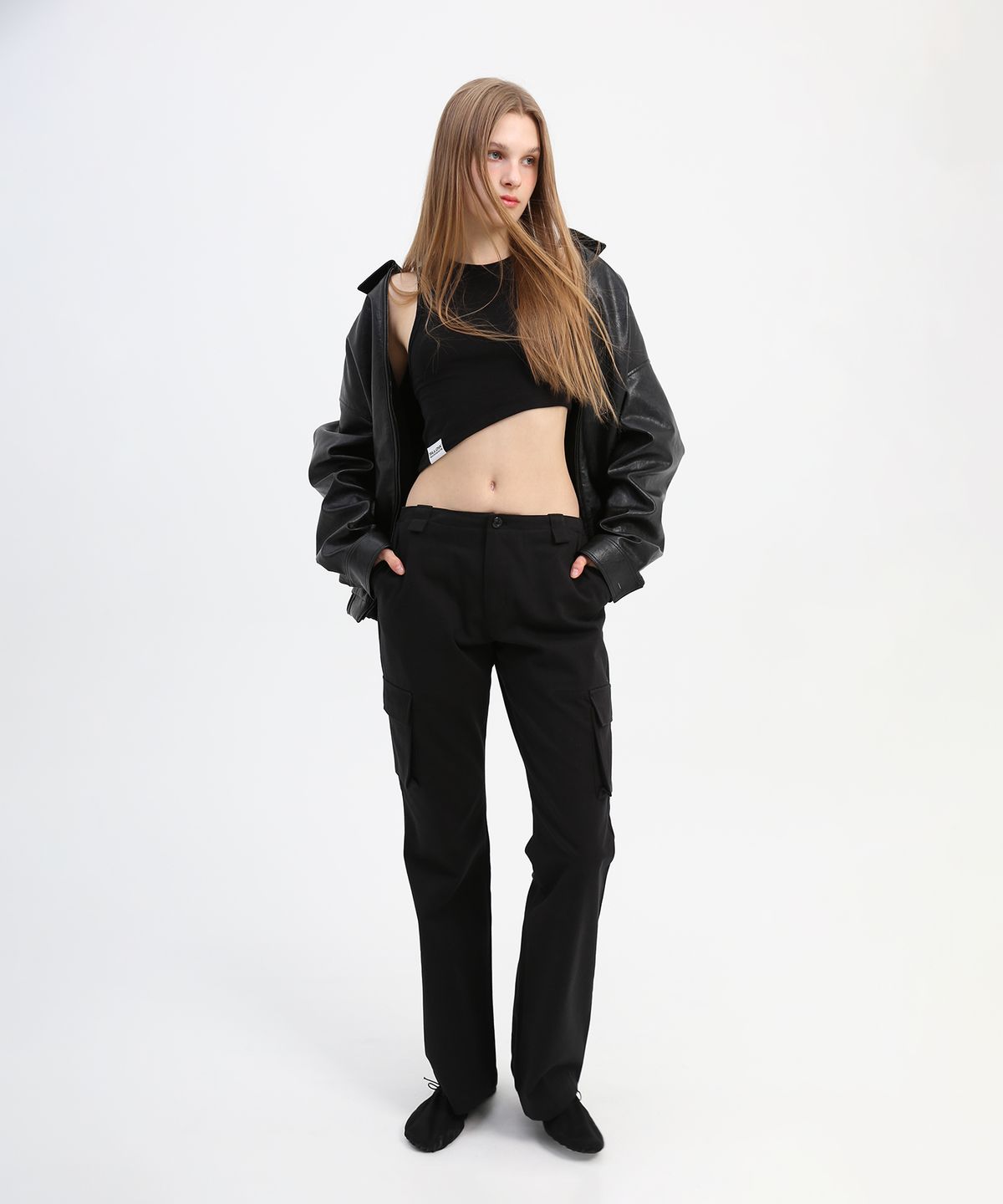 슬로우가먼츠(SLLOW GARMENTS) CARGO BOOTS CUT PANTS