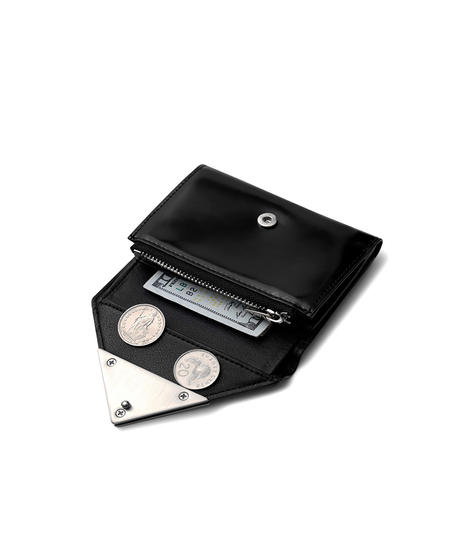 カードケース・名刺入れ Fennec LACQUER TRIANGLE WALLET MATT BLACK MUSINSA | fennec LACQUER TRIANGLE WALLET - MATT BLACK