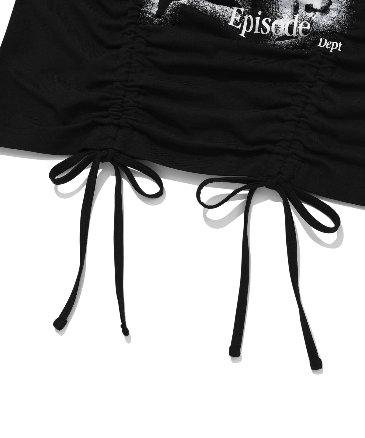 피지컬 디파트먼트(PHYSICAL DEPARTMENT) [우먼즈] 스타 베스킷볼 크롭 반팔티셔츠_블랙