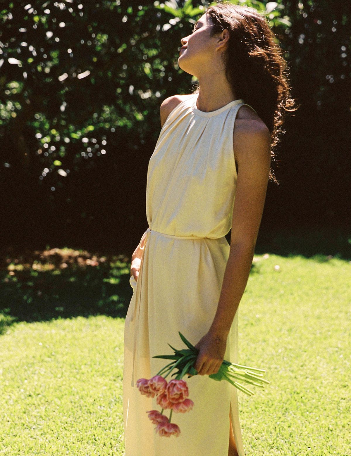 써피(SURFEA) HALTERNECK DRESS_BUTTER