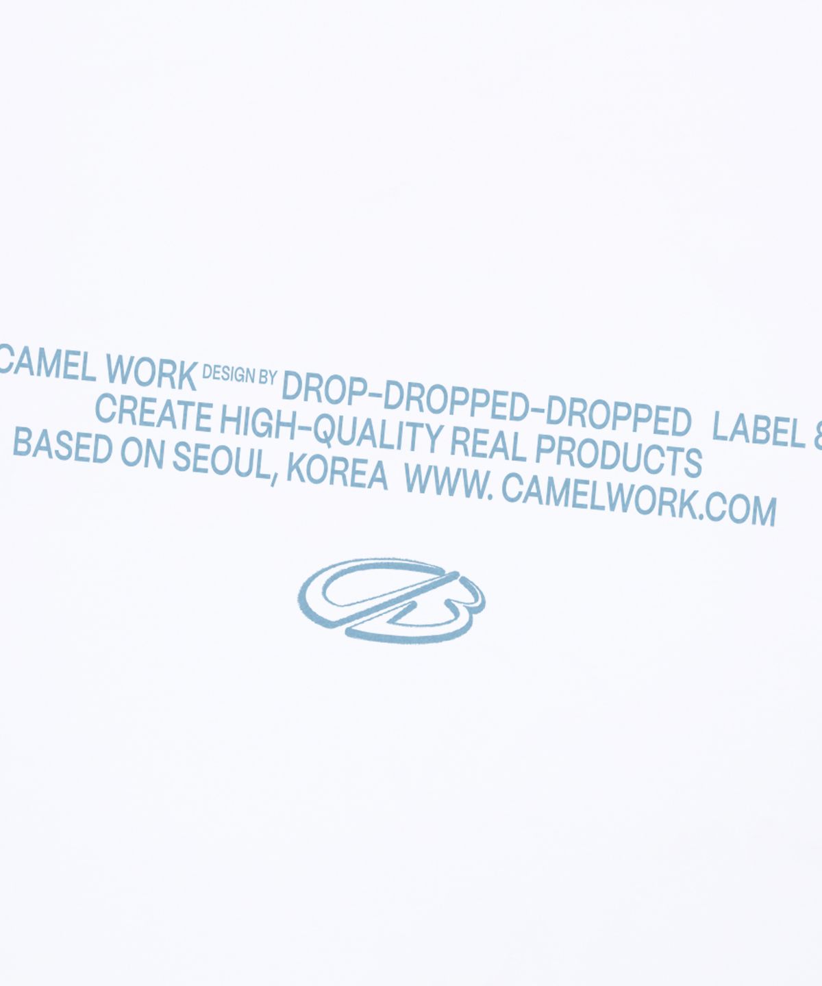 카멜워크(CAMEL WORK) 카멜 CW 로고 반팔티셔츠(화이트)