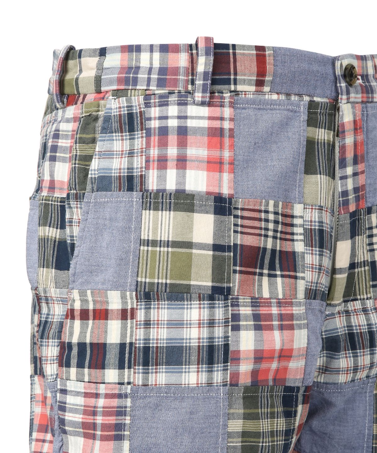 브룩스 브라더스(BROOKS BROTHERS) 마드라스 패치워크 쇼츠 (블루) (BBPSMM7780MEM)