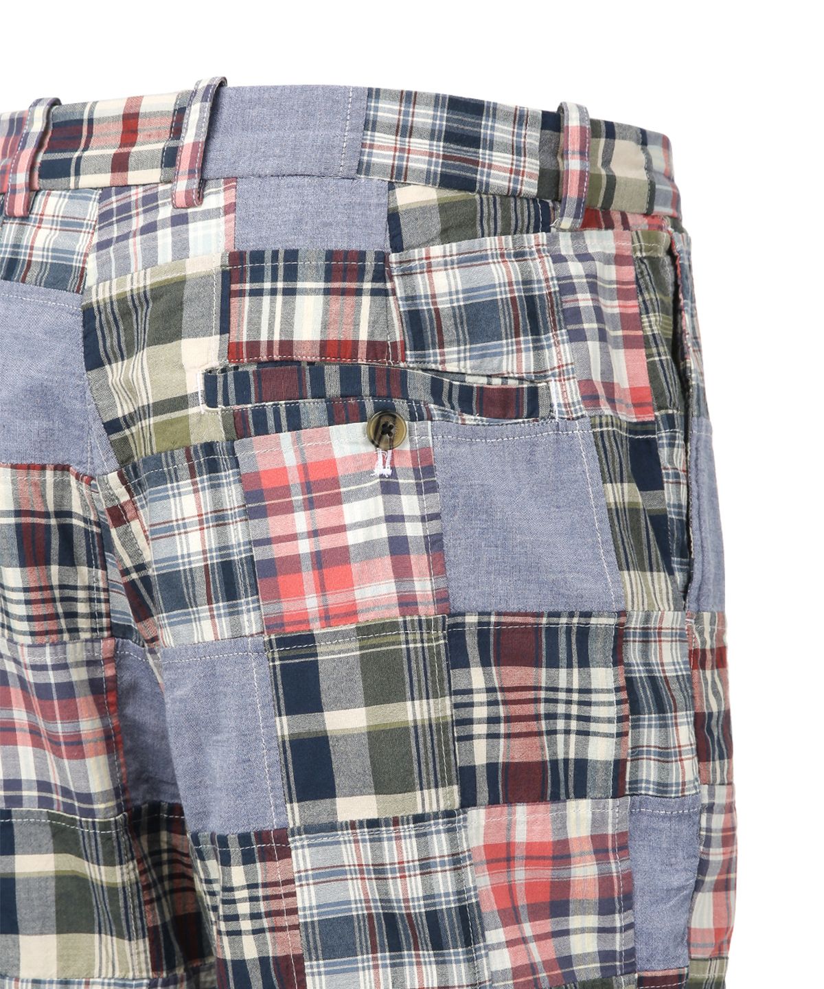 브룩스 브라더스(BROOKS BROTHERS) 마드라스 패치워크 쇼츠 (블루) (BBPSMM7780MEM)