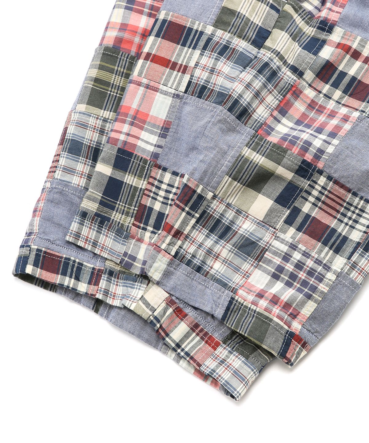 브룩스 브라더스(BROOKS BROTHERS) 마드라스 패치워크 쇼츠 (블루) (BBPSMM7780MEM)
