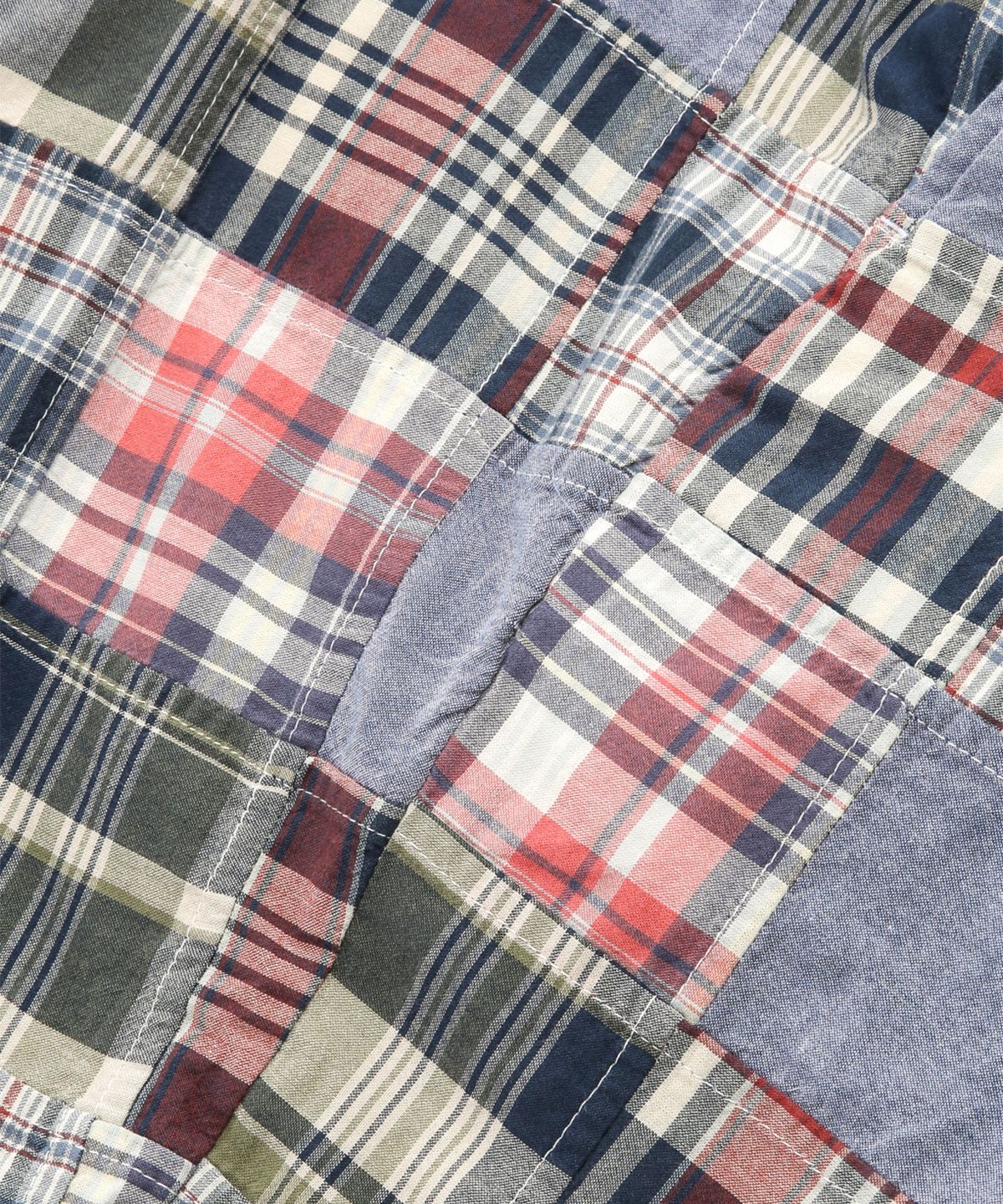 브룩스 브라더스(BROOKS BROTHERS) 마드라스 패치워크 쇼츠 (블루) (BBPSMM7780MEM)