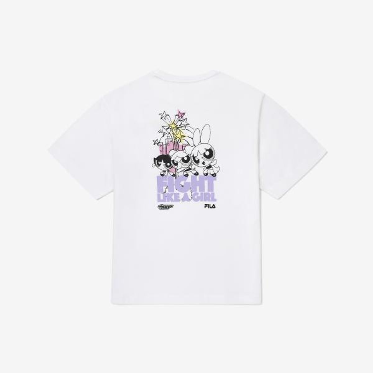 휠라 키즈(FILA KIDS) 파워퍼프걸 포켓 티셔츠(FK2RSG2P01FOWH)