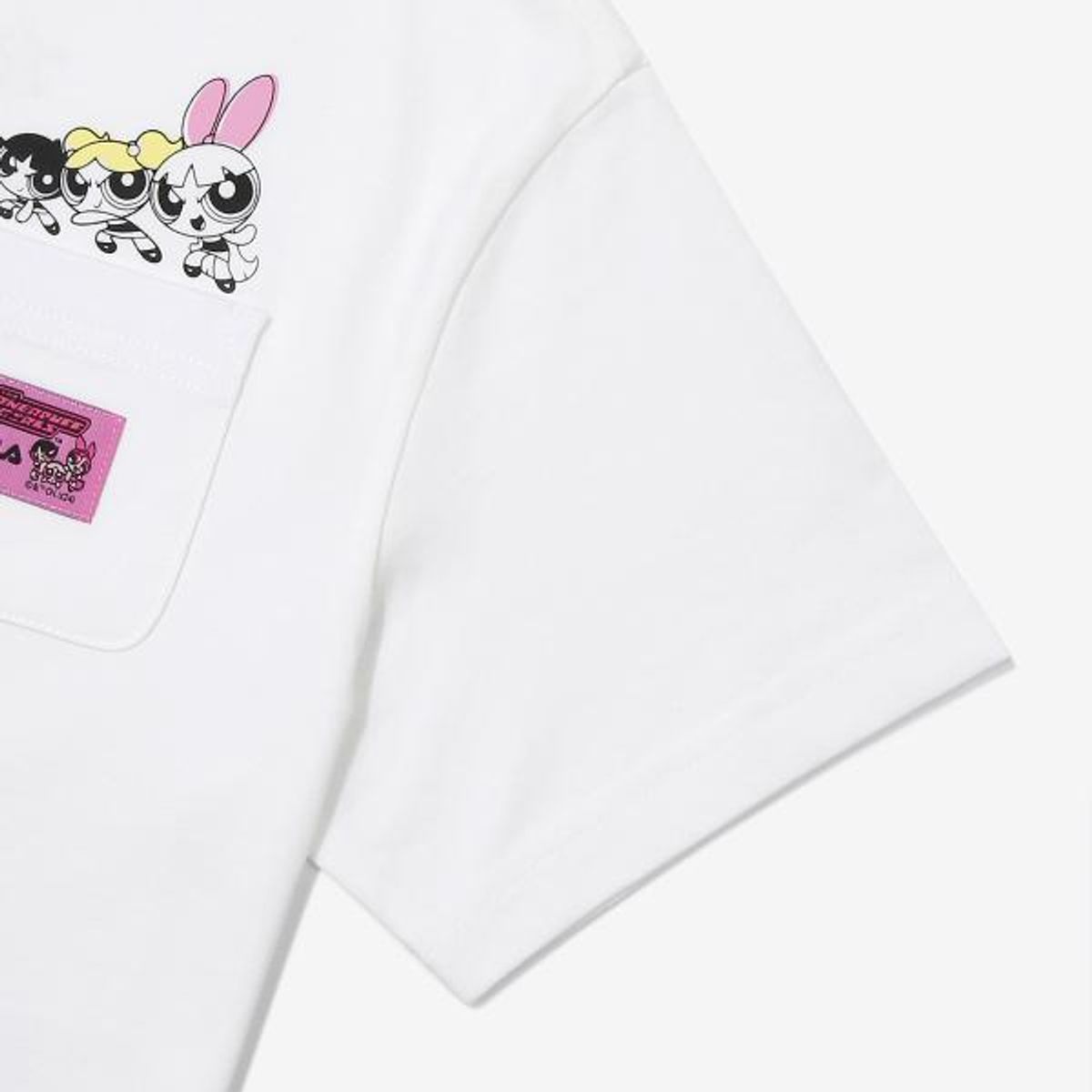 휠라 키즈(FILA KIDS) 파워퍼프걸 포켓 티셔츠(FK2RSG2P01FOWH)