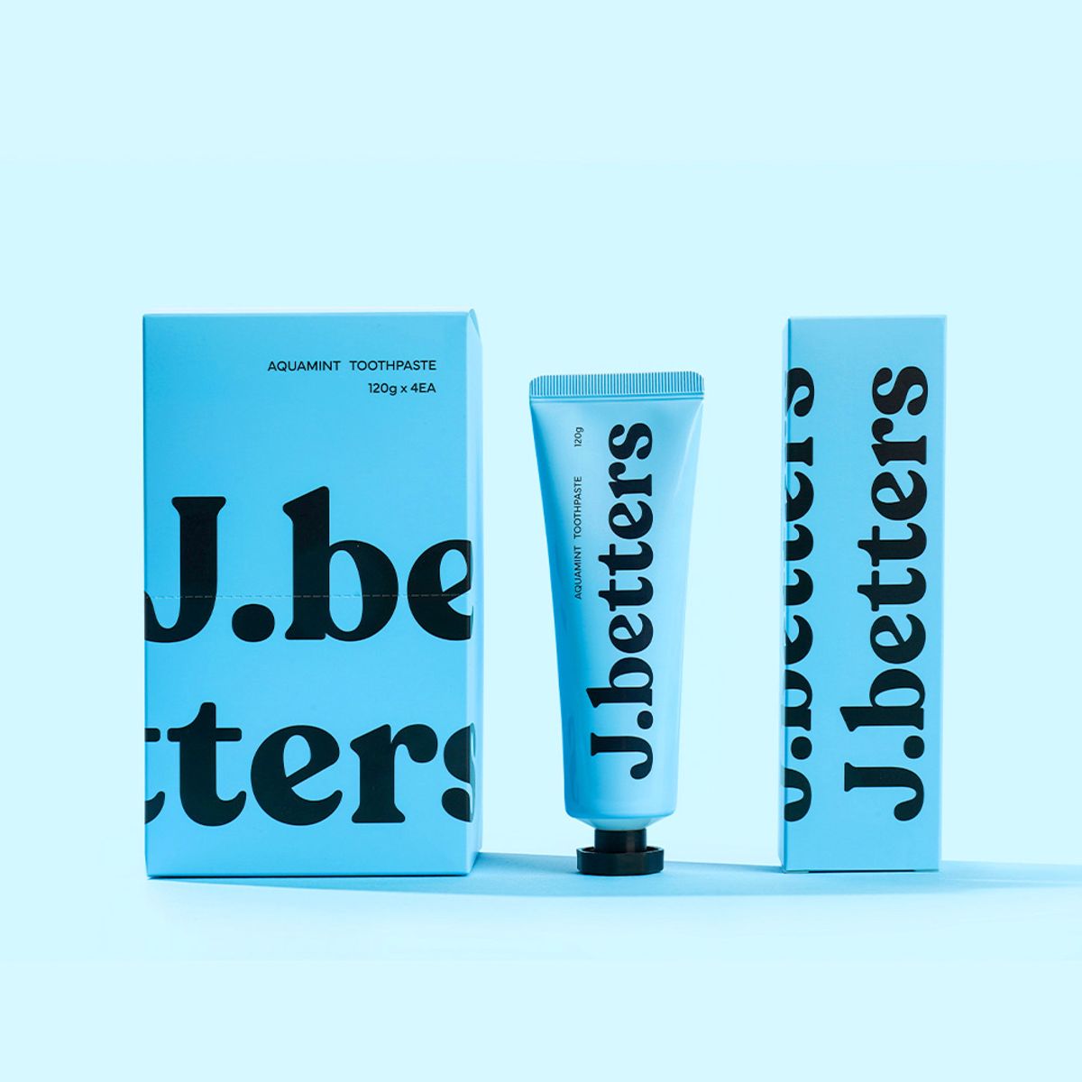 제이베럴즈(JBETTERS) 제이베럴즈 아쿠아민트 치약 120g x 4개(1세트)