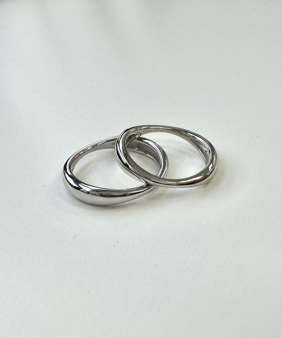 바라두(BARADU) [BARADU 925] Curve line layered ring
