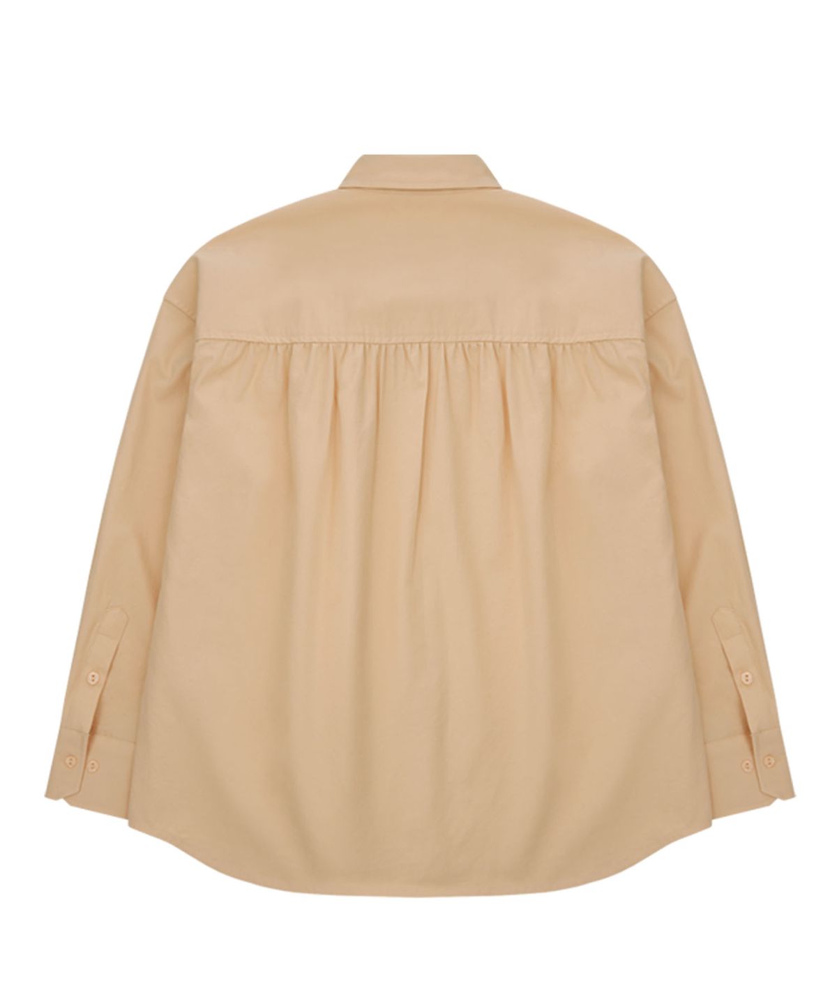 홍우성(HONGWOOSUNG) SHIRRING STITCHES SLEEVE SHIRTS_YELLOW