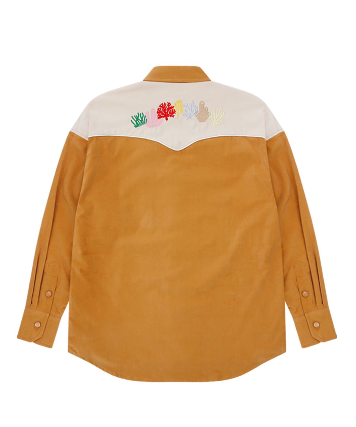 홍우성(HONGWOOSUNG) EMBROIDERY WESTERN SHIRTS_CAMEL