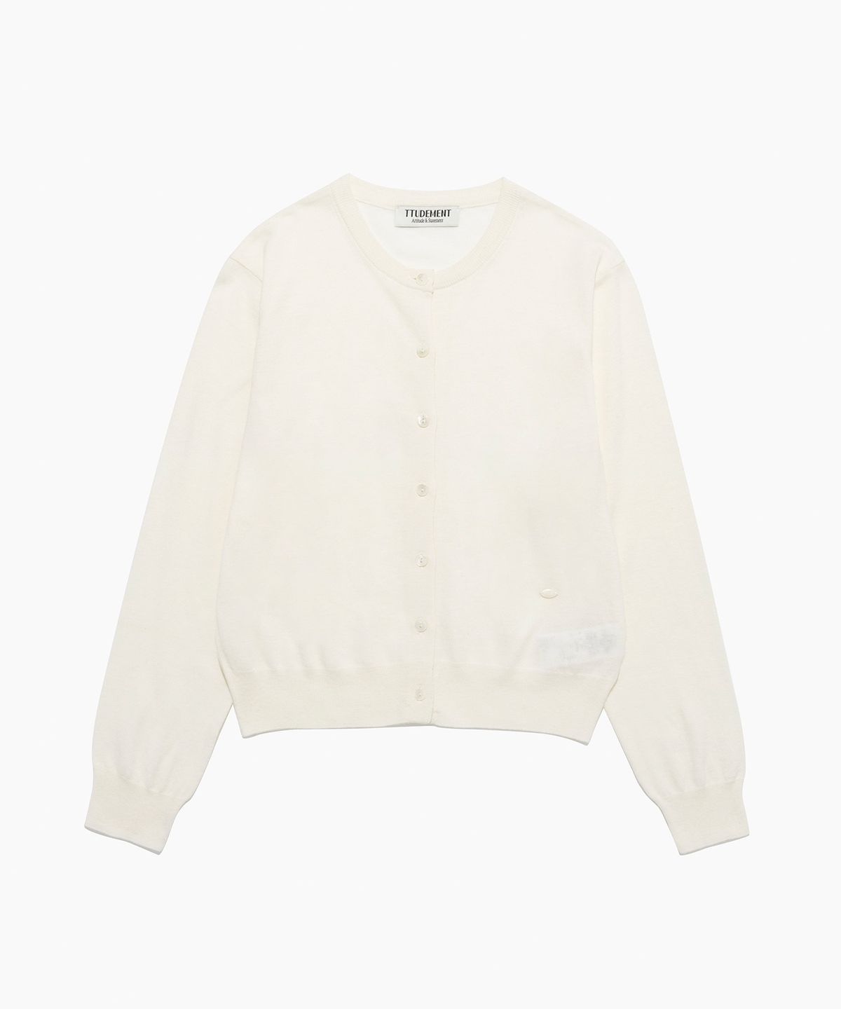 튜드먼트(TTUDEMENT) ESSENTIAL CARDIGAN SET-UP IVORY