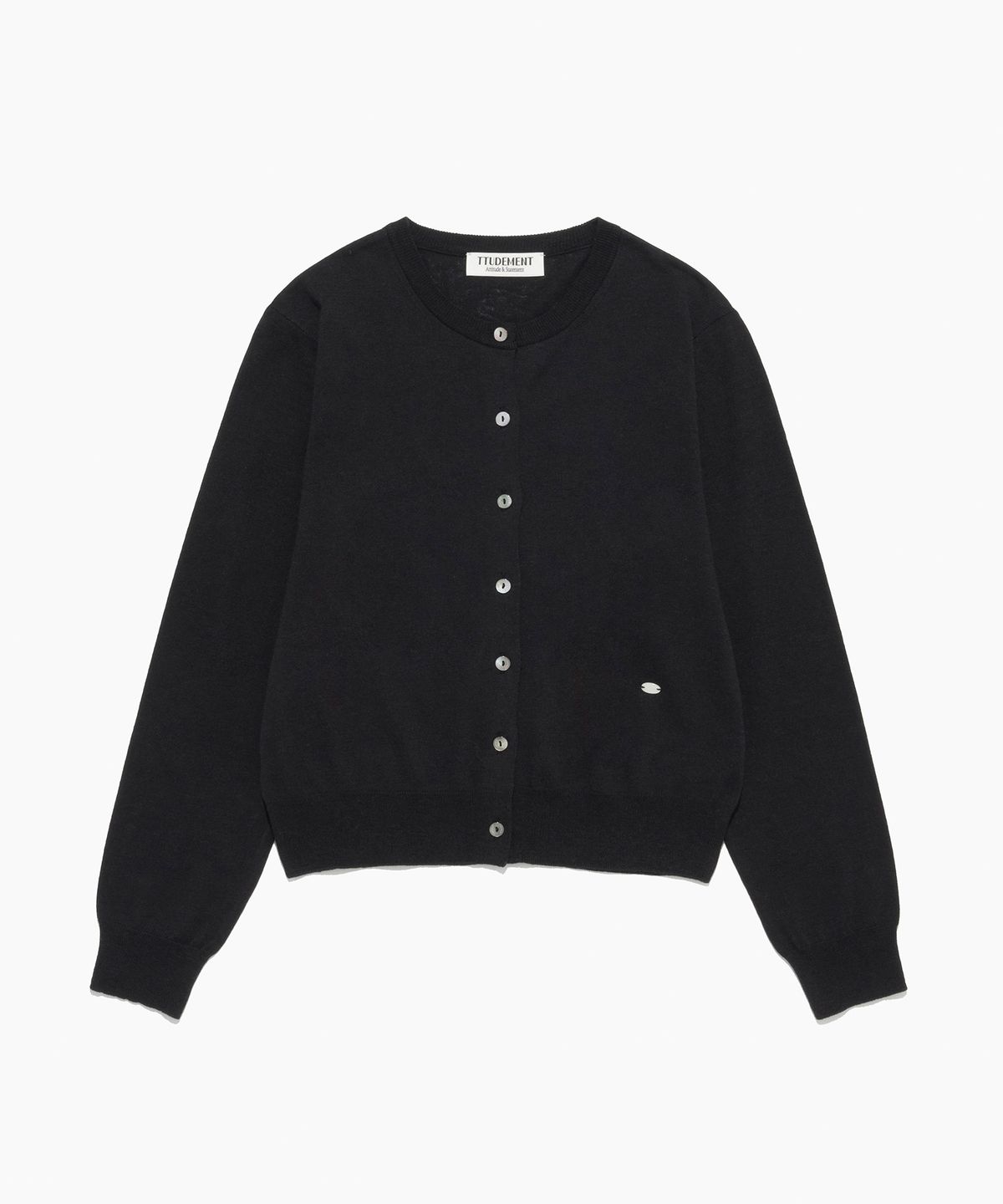 튜드먼트(TTUDEMENT) ESSENTIAL CARDIGAN SET-UP BLACK