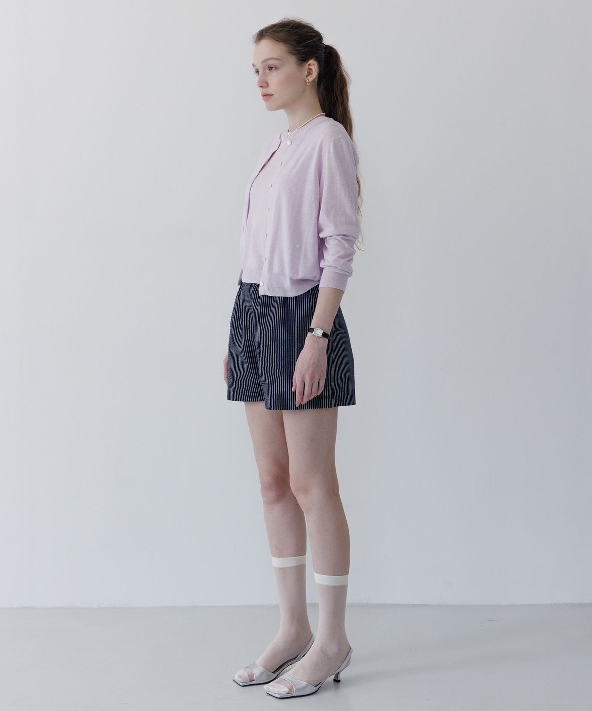 튜드먼트(TTUDEMENT) ESSENTIAL CARDIGAN SET-UP LAVENDER