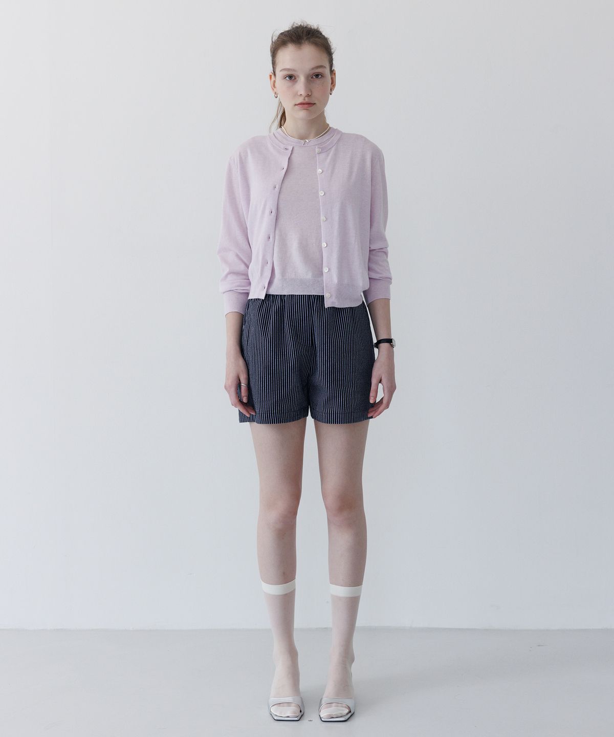 튜드먼트(TTUDEMENT) ESSENTIAL CARDIGAN SET-UP LAVENDER