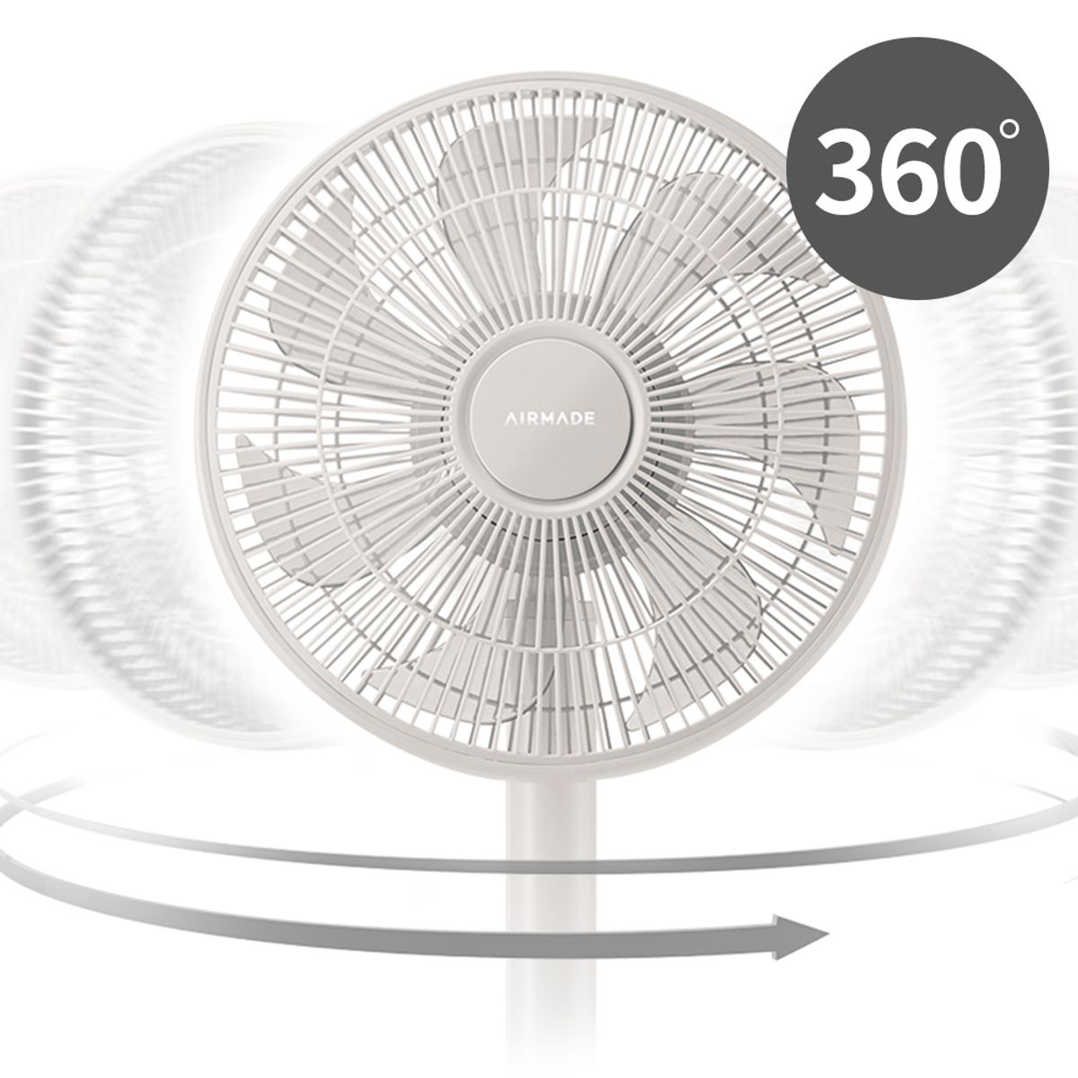 에어메이드(AIRMADE) 브리즈온 플러스 AMF-1270R 써큘레이터 스탠드선풍기 BLDC 360도 스마트 리모콘탑재