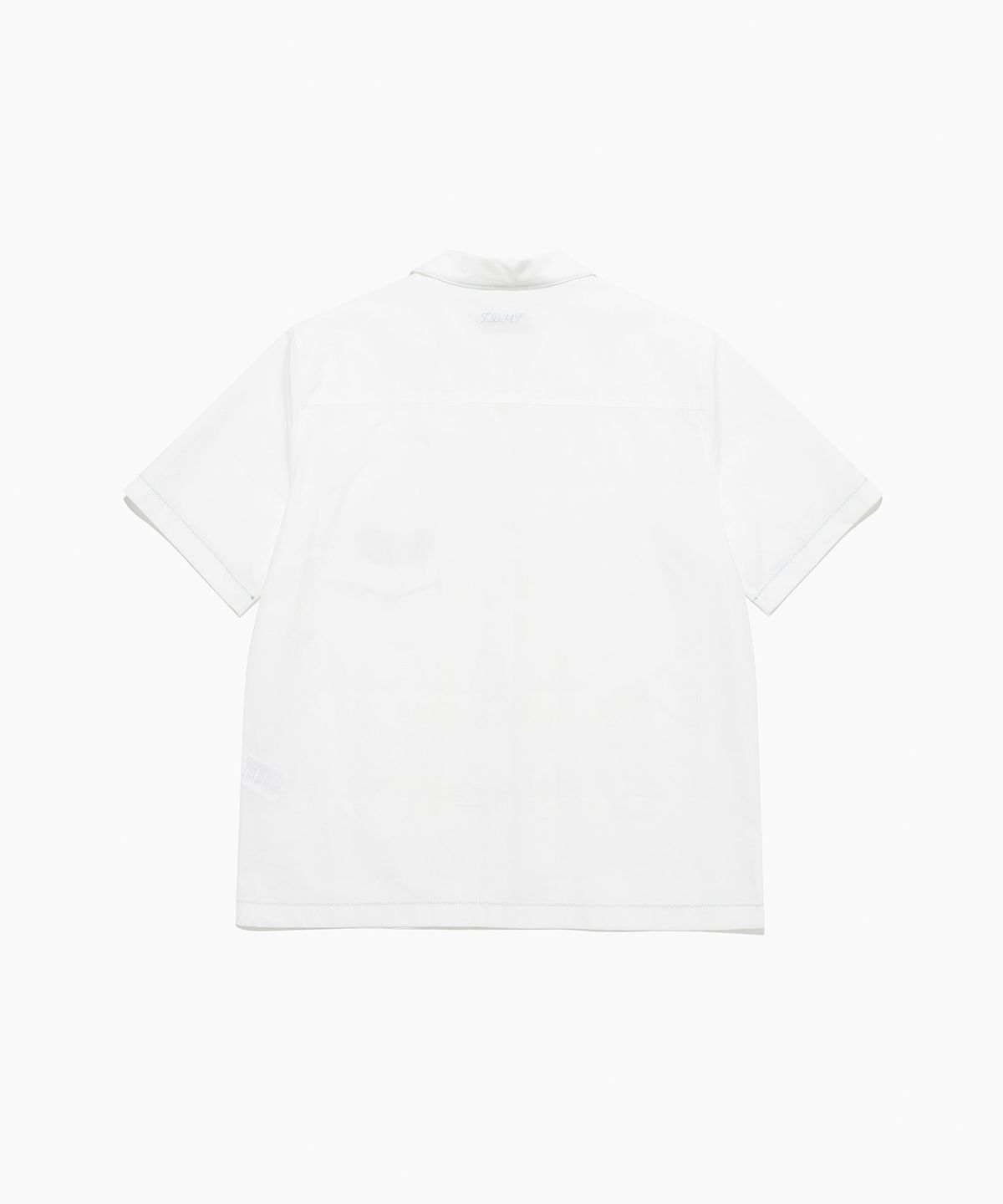튜드먼트(TTUDEMENT) STITCHED OPEN COLLAR SHIRT IVORY