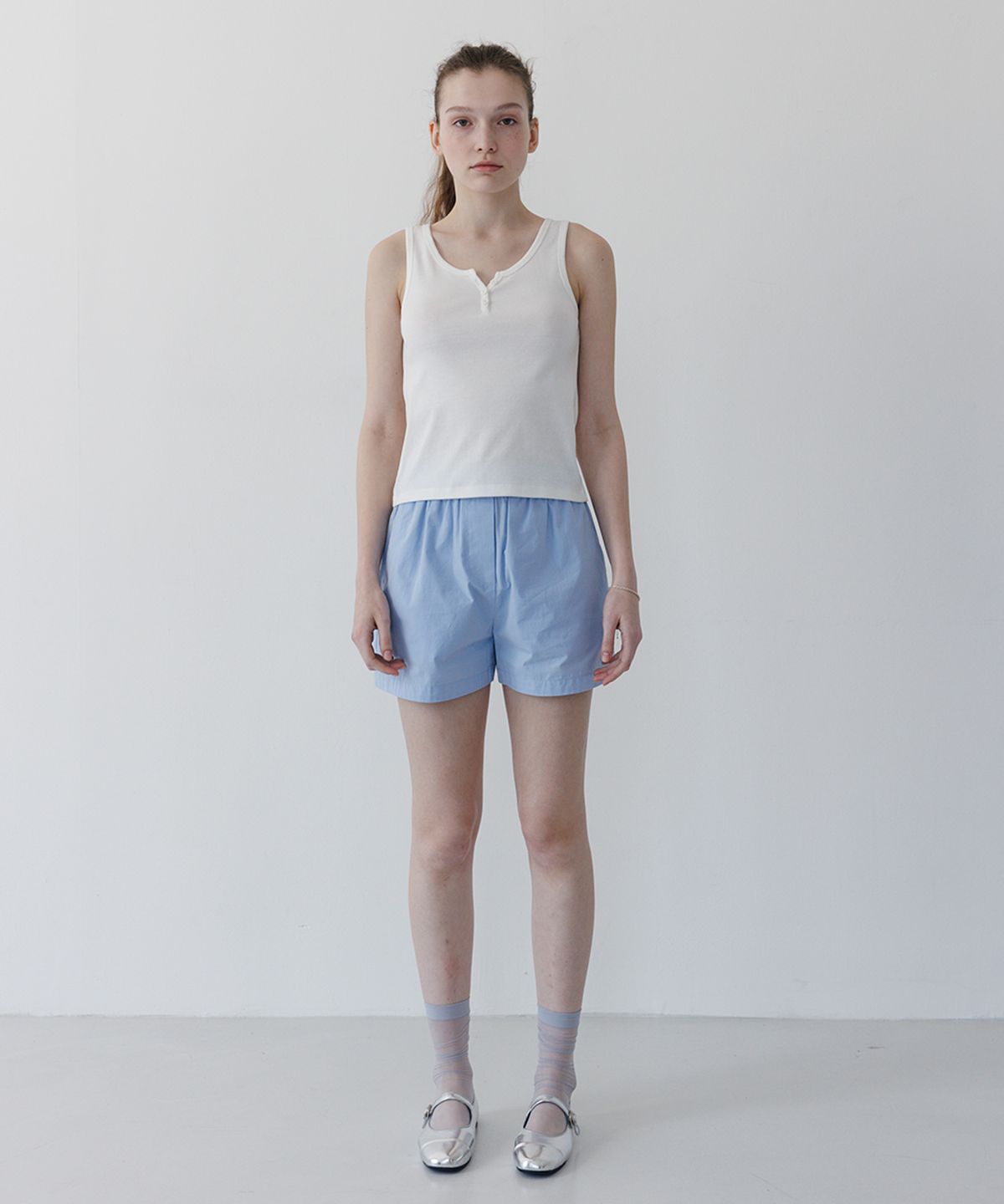 튜드먼트(TTUDEMENT) BANDING SHORTS L.BLUE