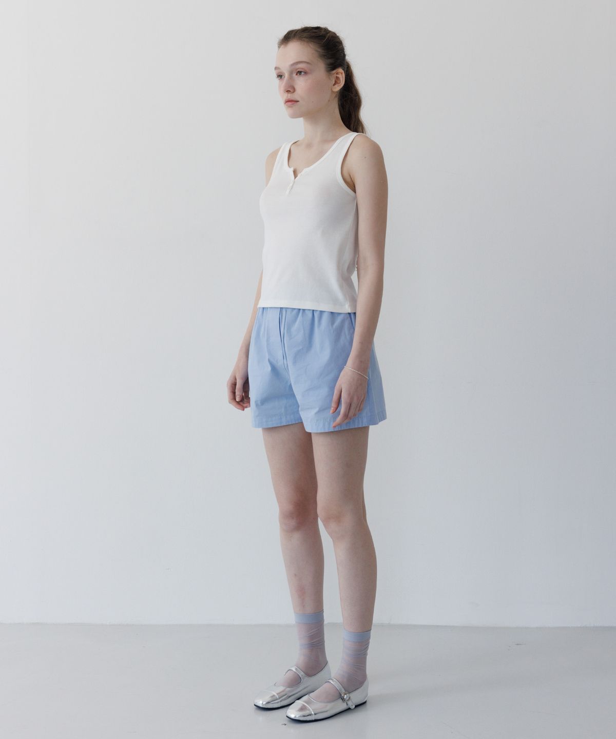 튜드먼트(TTUDEMENT) BANDING SHORTS L.BLUE