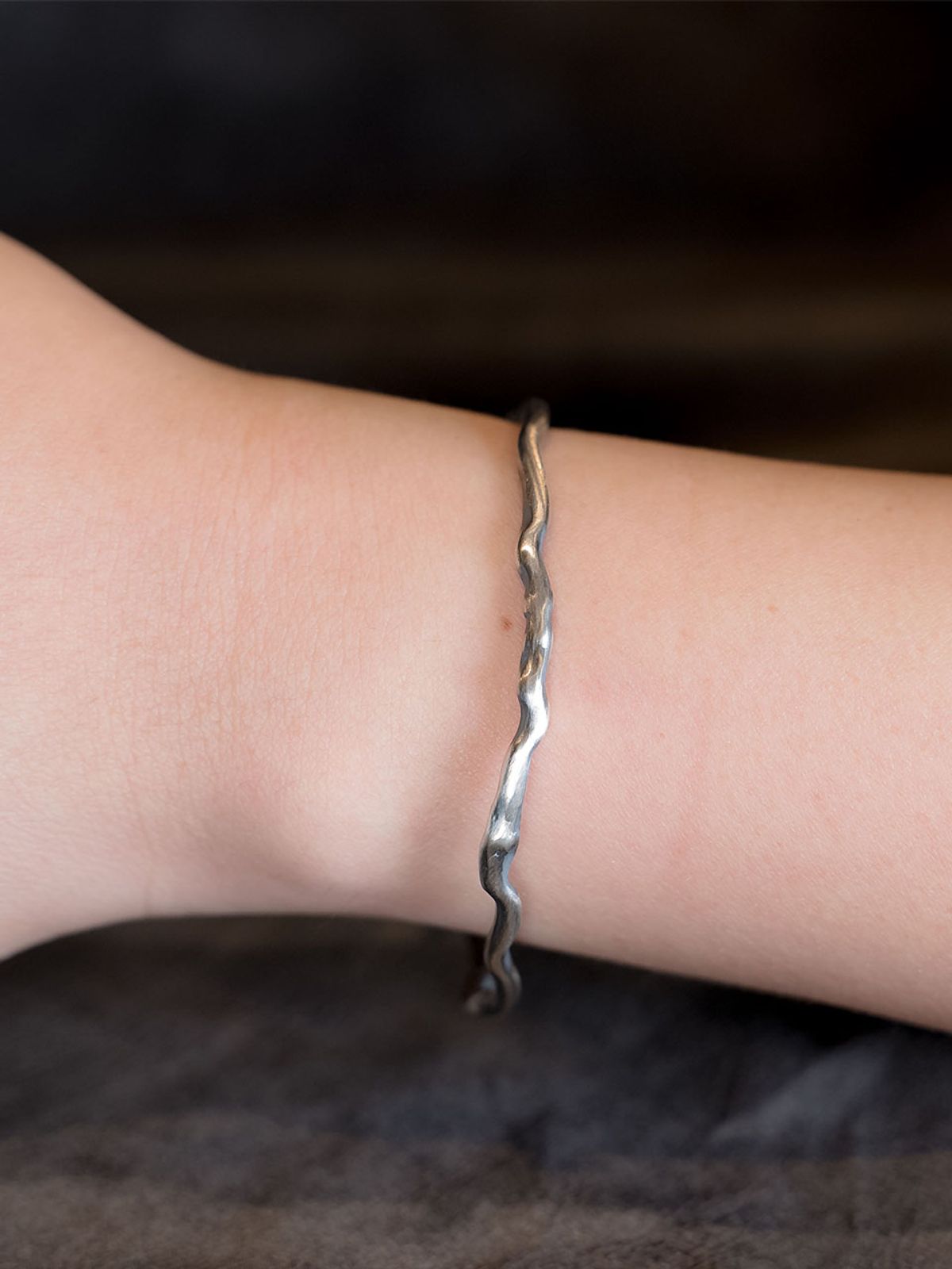 하랑(HARANG) HR 237B_Silver Bangle Bracelet