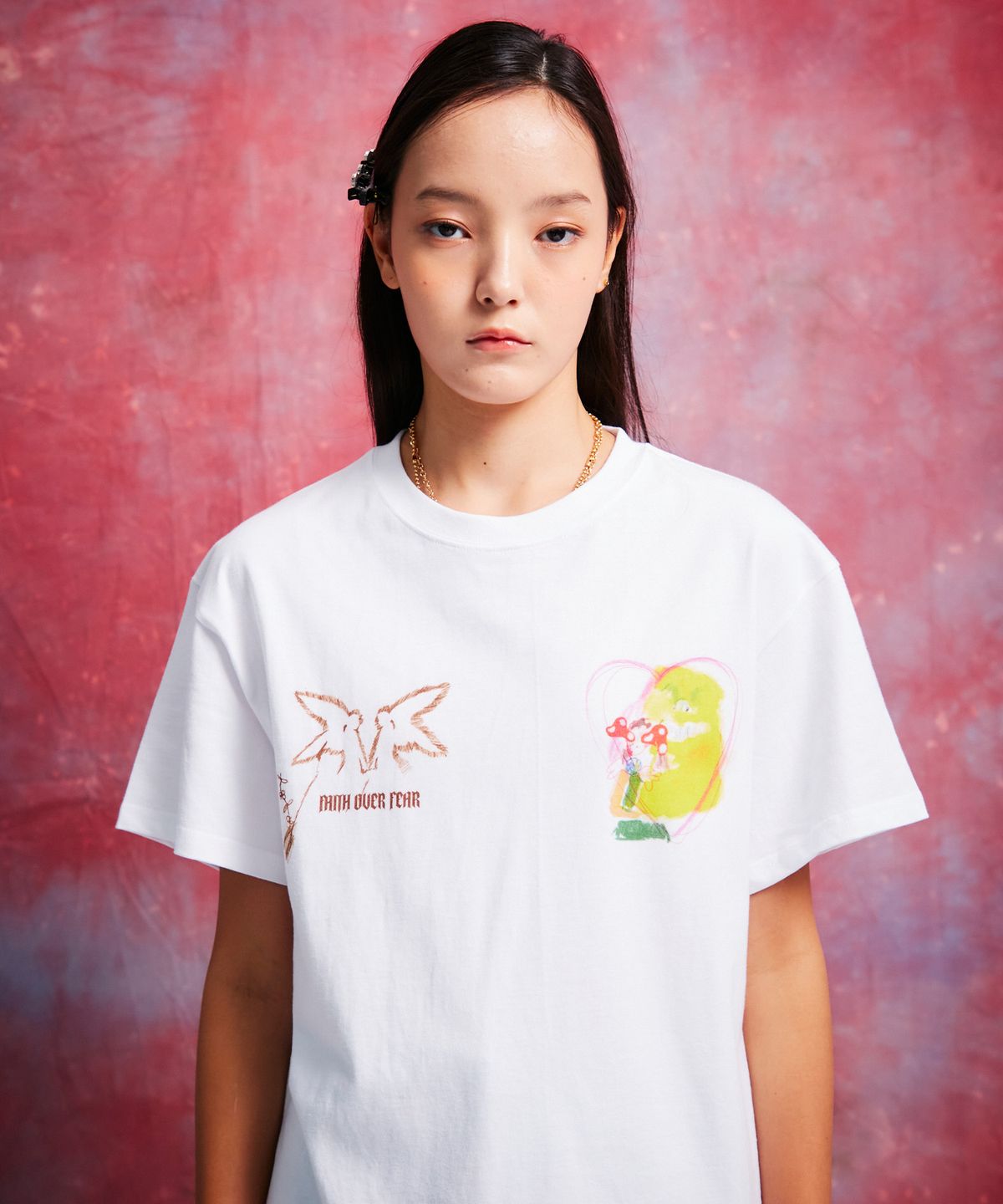 하프웨이 네이티브(HALFWAY NATIVE) 가디언즈 티 화이트