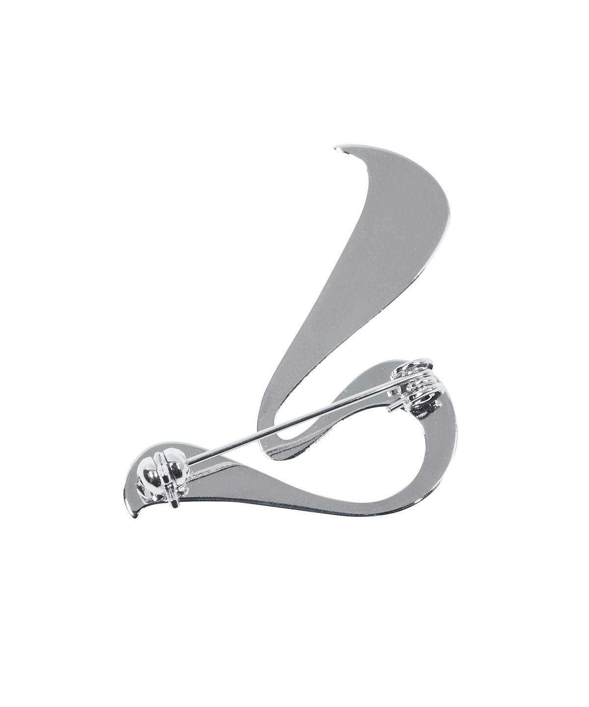 러브이즈트루(LUVISTRUE) CURVED L BROOCH(SILVER)