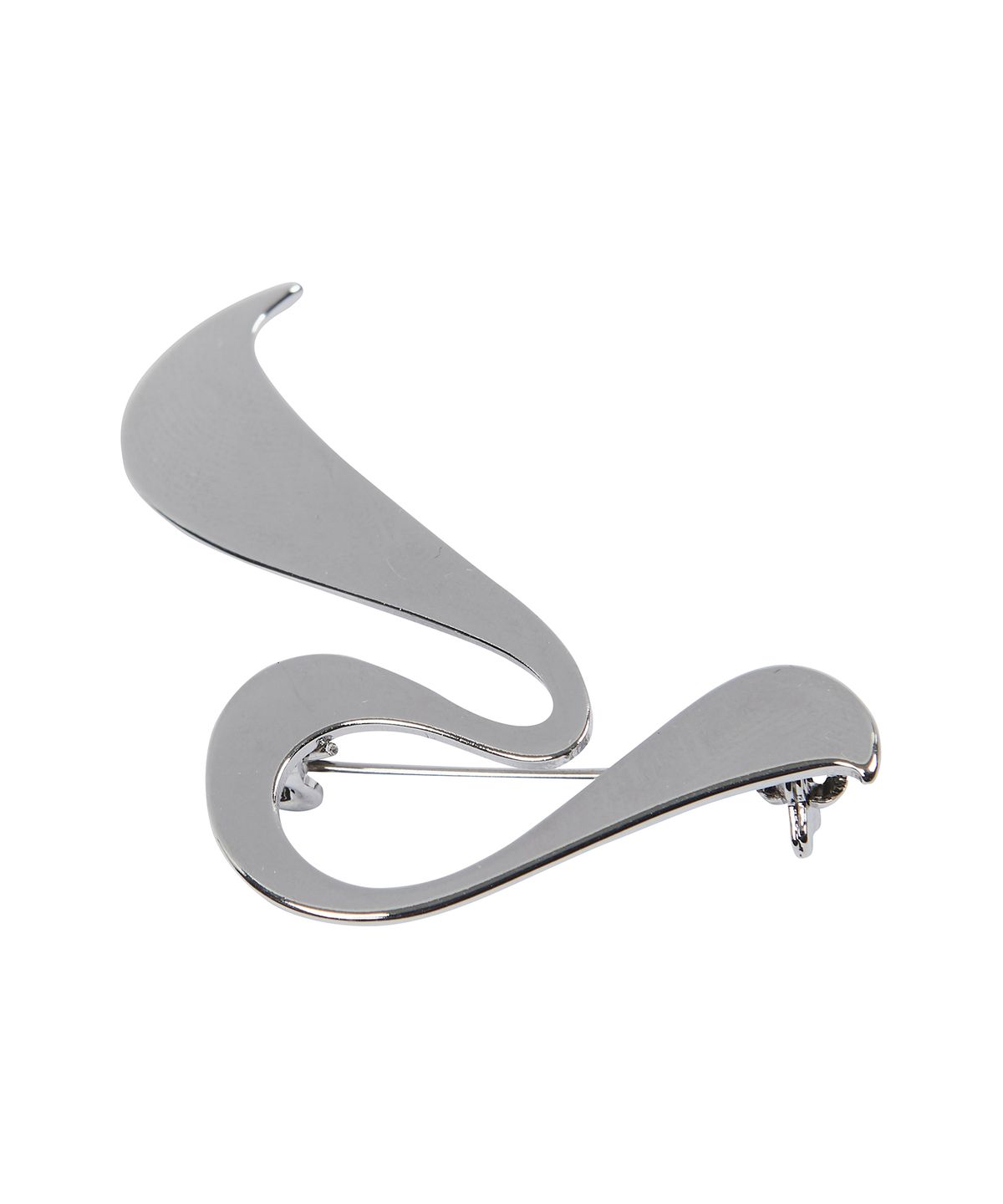 러브이즈트루(LUVISTRUE) CURVED L BROOCH(SILVER)