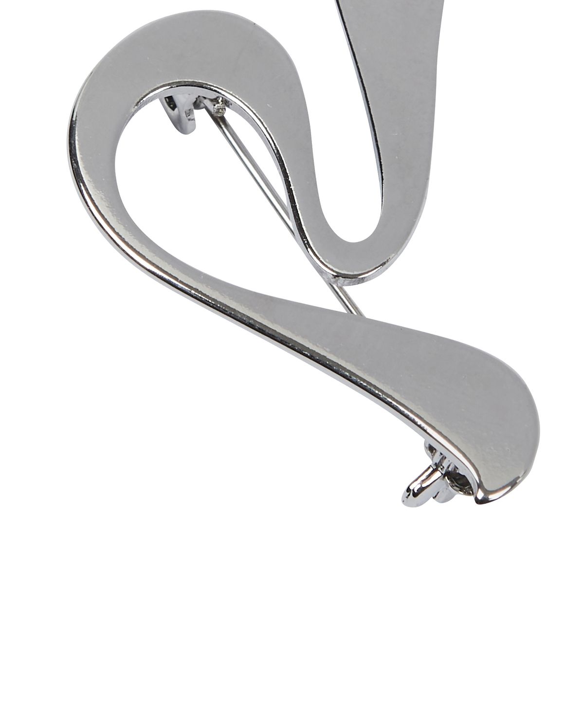 러브이즈트루(LUVISTRUE) CURVED L BROOCH(SILVER)